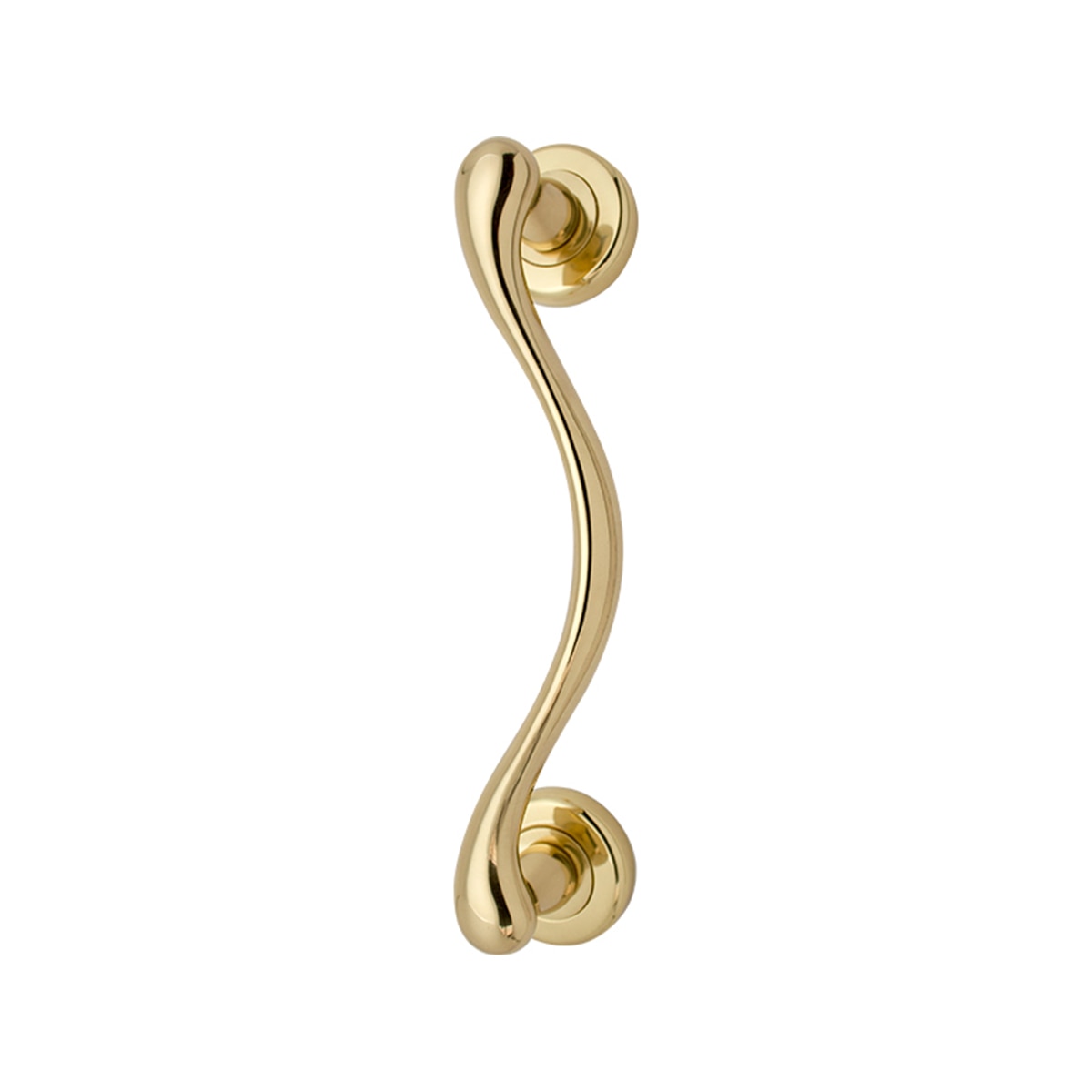 Tirador Puerta Paso Roseta Redonda  260 x 50 x 60 mm Pulido-1