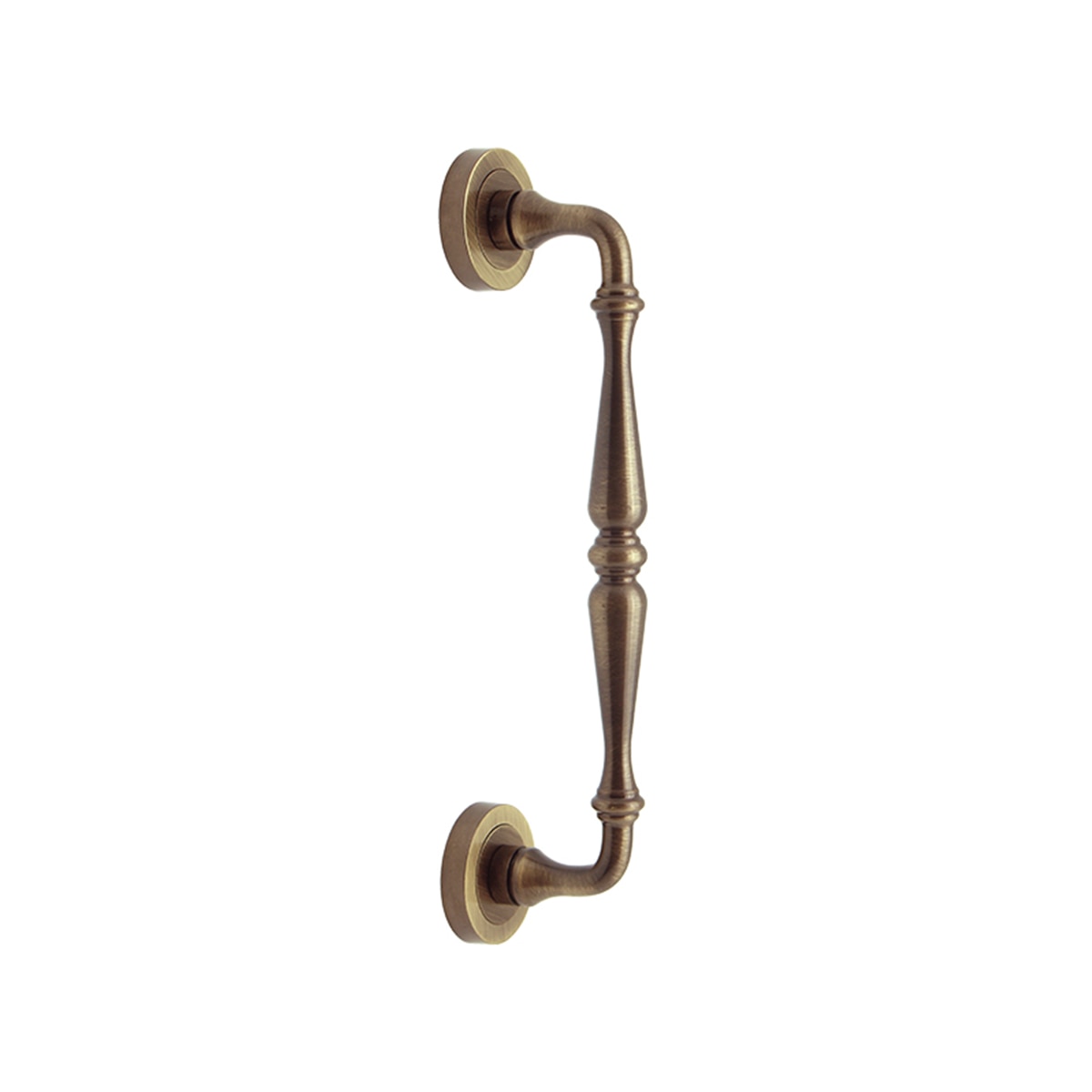 Tirador Puerta Paso Roseta Redonda  275 x 50 x 60 mm Cuero-1