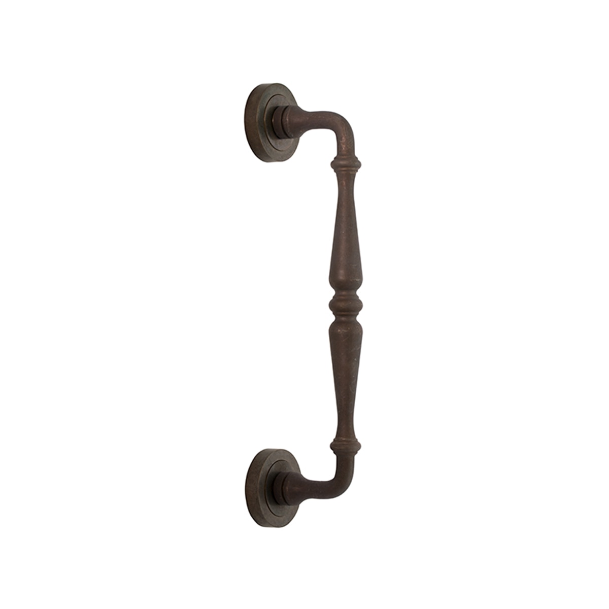 Tirador Puerta Paso Roseta Redonda  275 x 50 x 60 mm Marrón-1