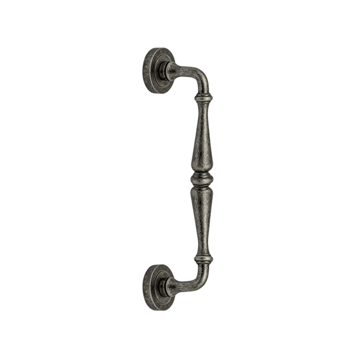 Tirador Puerta Paso Roseta Redonda  275 x 50 x 60 mm Plata-1