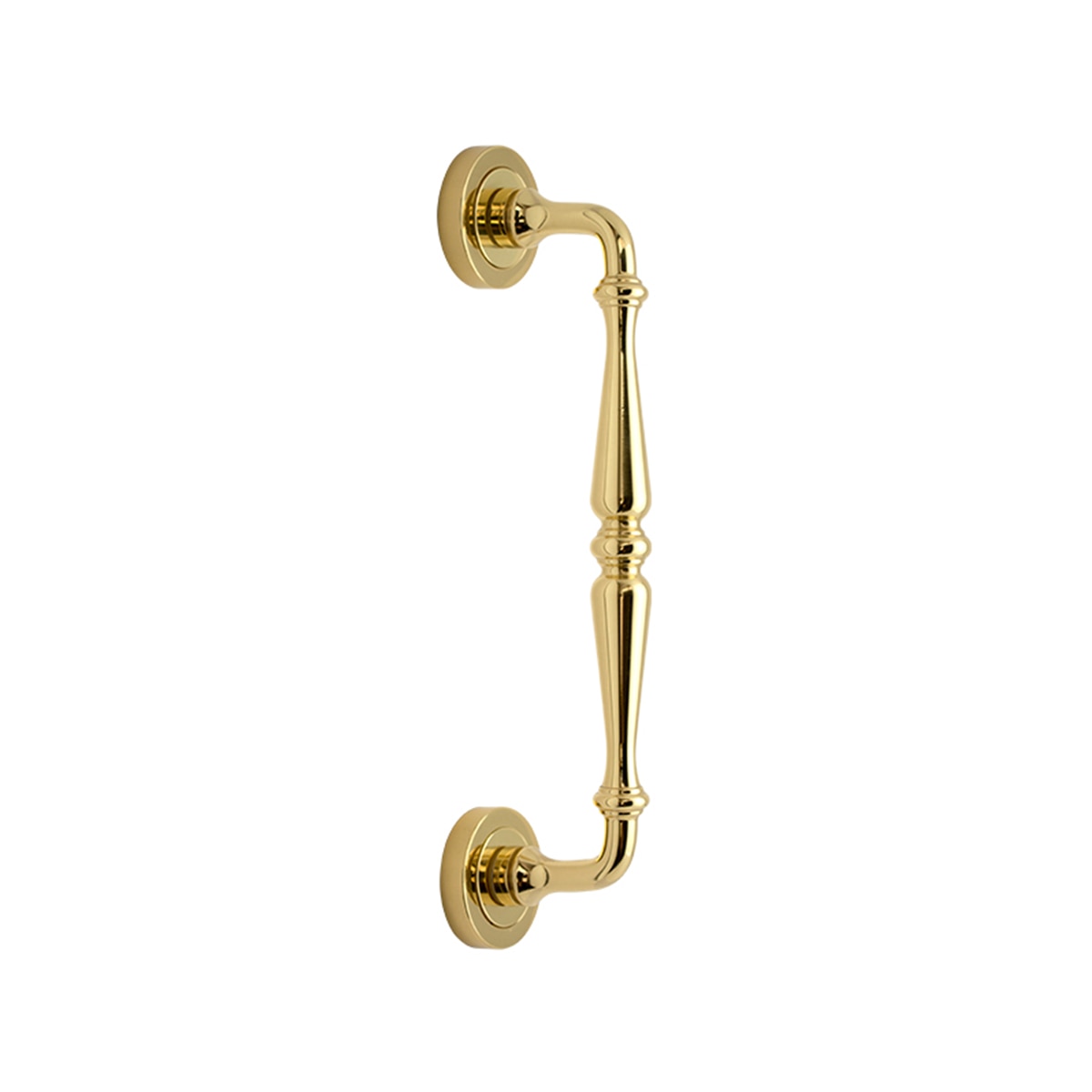 Tirador Puerta Paso Roseta Redonda  275 x 50 x 60 mm Pulido-1