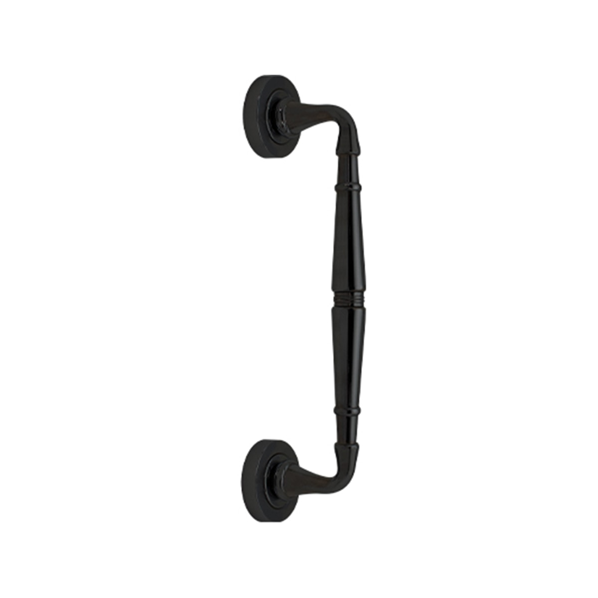 Tirador Puerta Paso Roseta Redonda 270 x 50 x 60 mm Negro-1