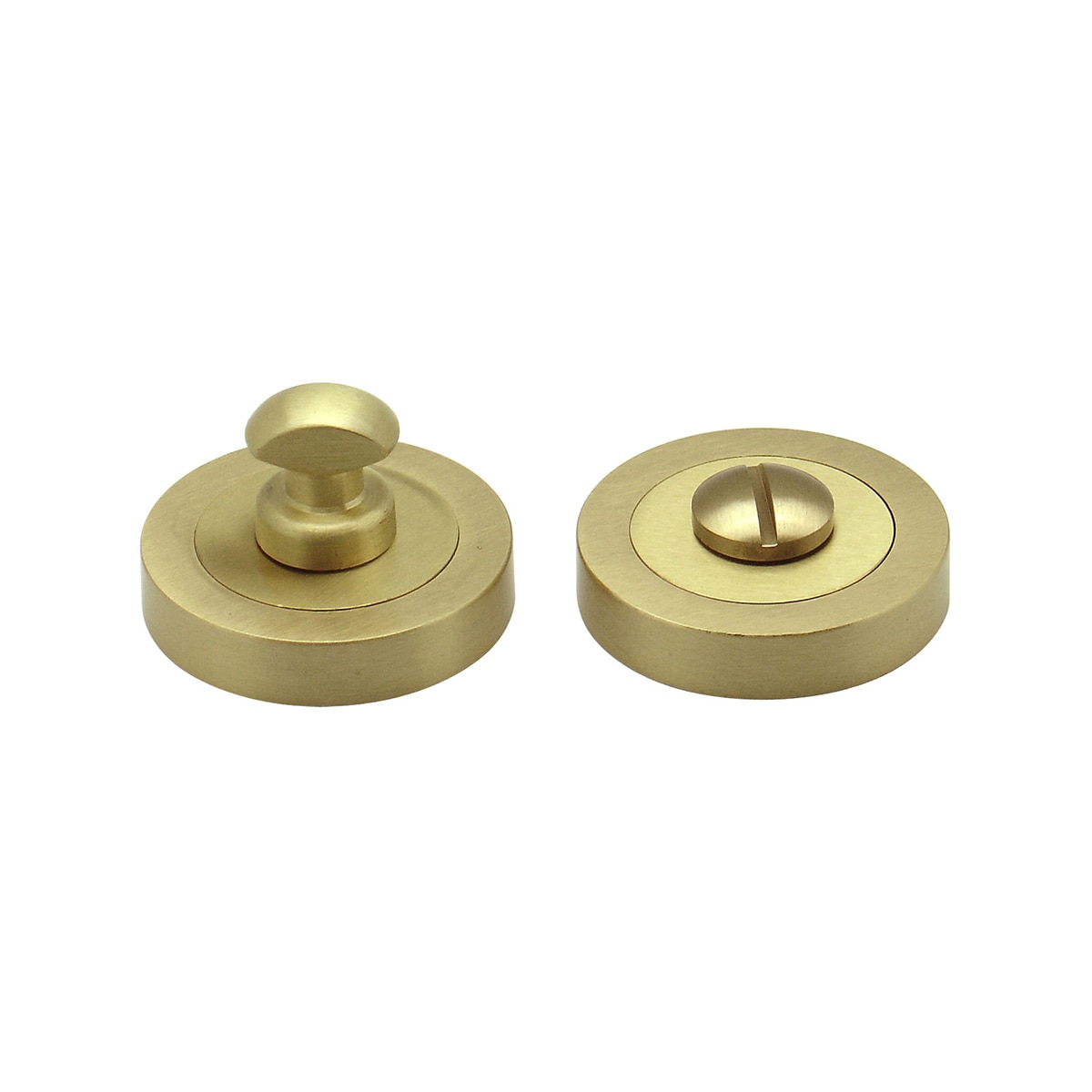 Condena Redonda 50 x 32 mm Latón mate-1