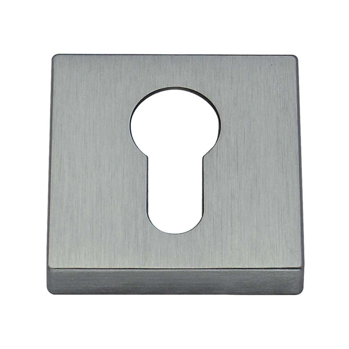 Roseta Cuadrada Bocallave Yale  50 x 50 x 10 mm Cromo satinado-1
