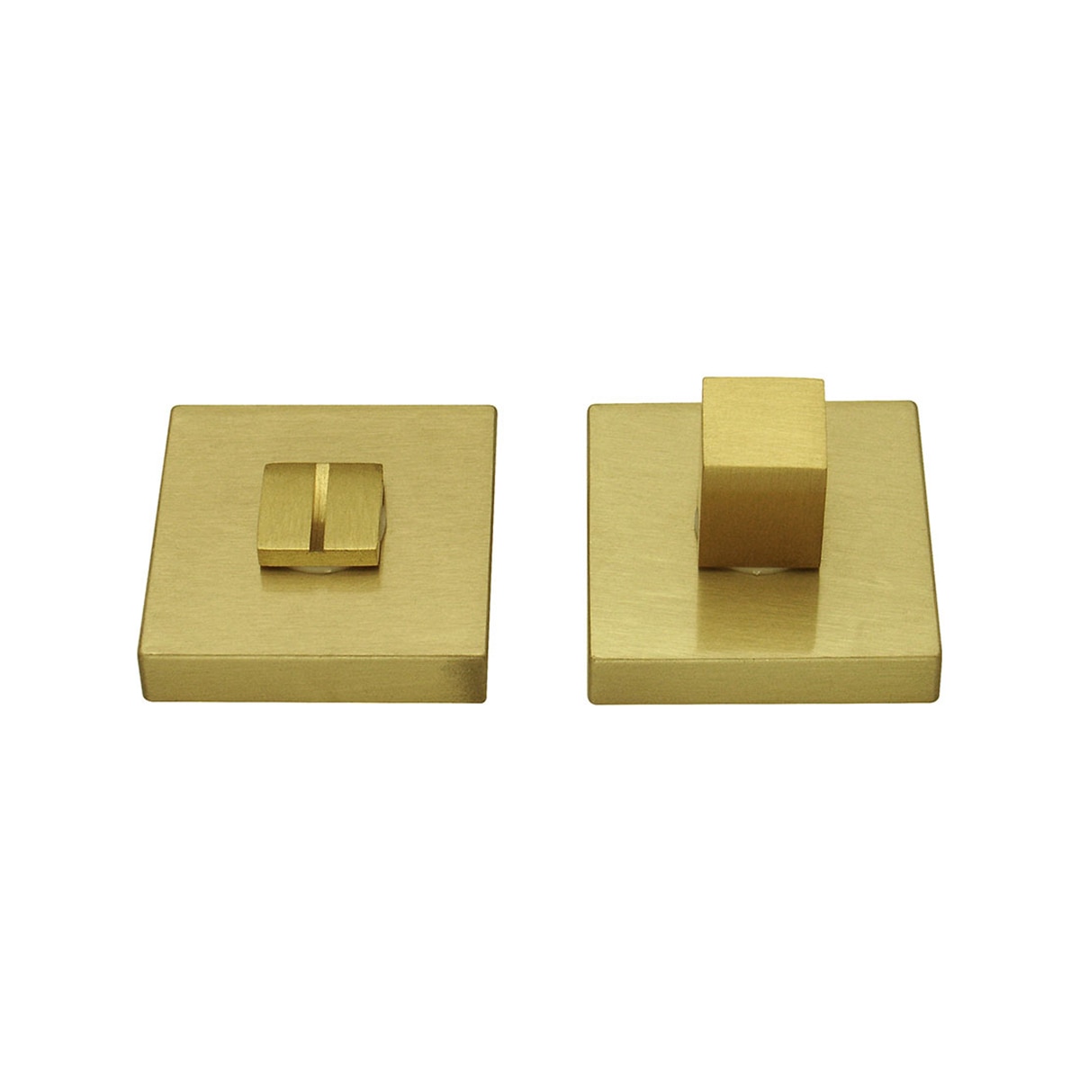 Condena Cuadrada 50 x 50 x 35mm Latón mate-1