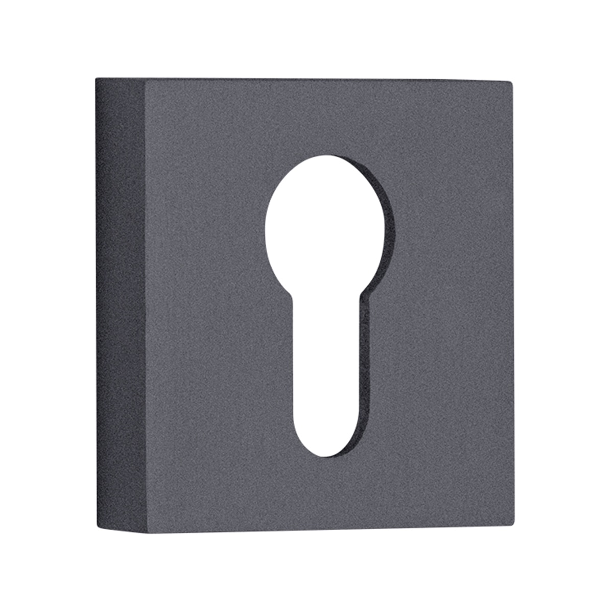 Roseta Cuadrada Bocallave Yale 50 x 50 x 10 mm Antracita-1
