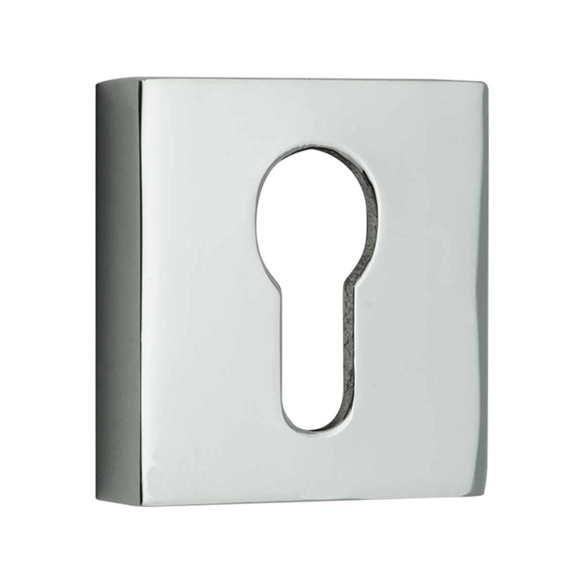 Roseta Cuadrada Bocallave Yale 50 x 50 x 10 mm Cromo brillo-1