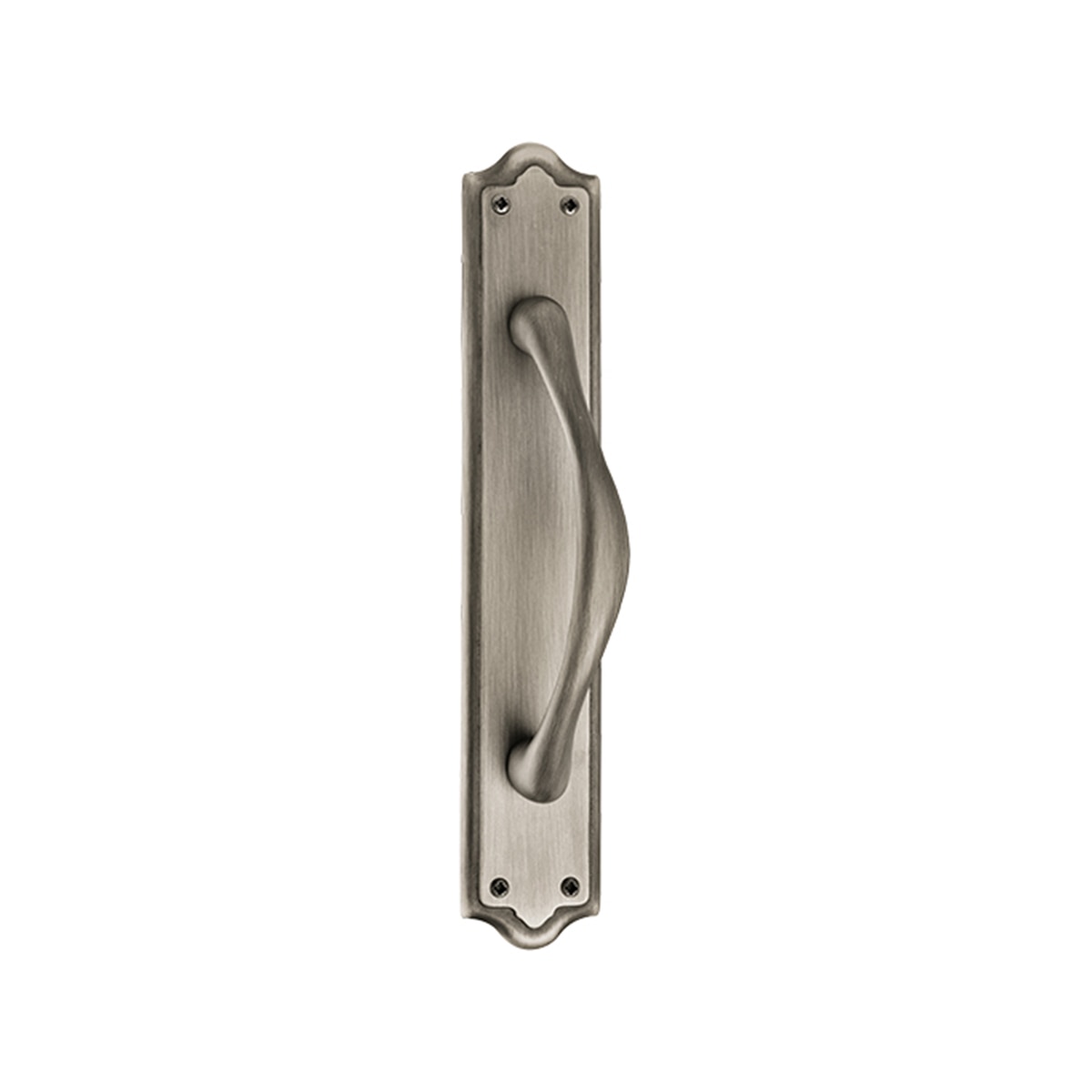 Tirador Puerta Paso con Placa  280 x 50 x 45 mm Níquel Mate-1
