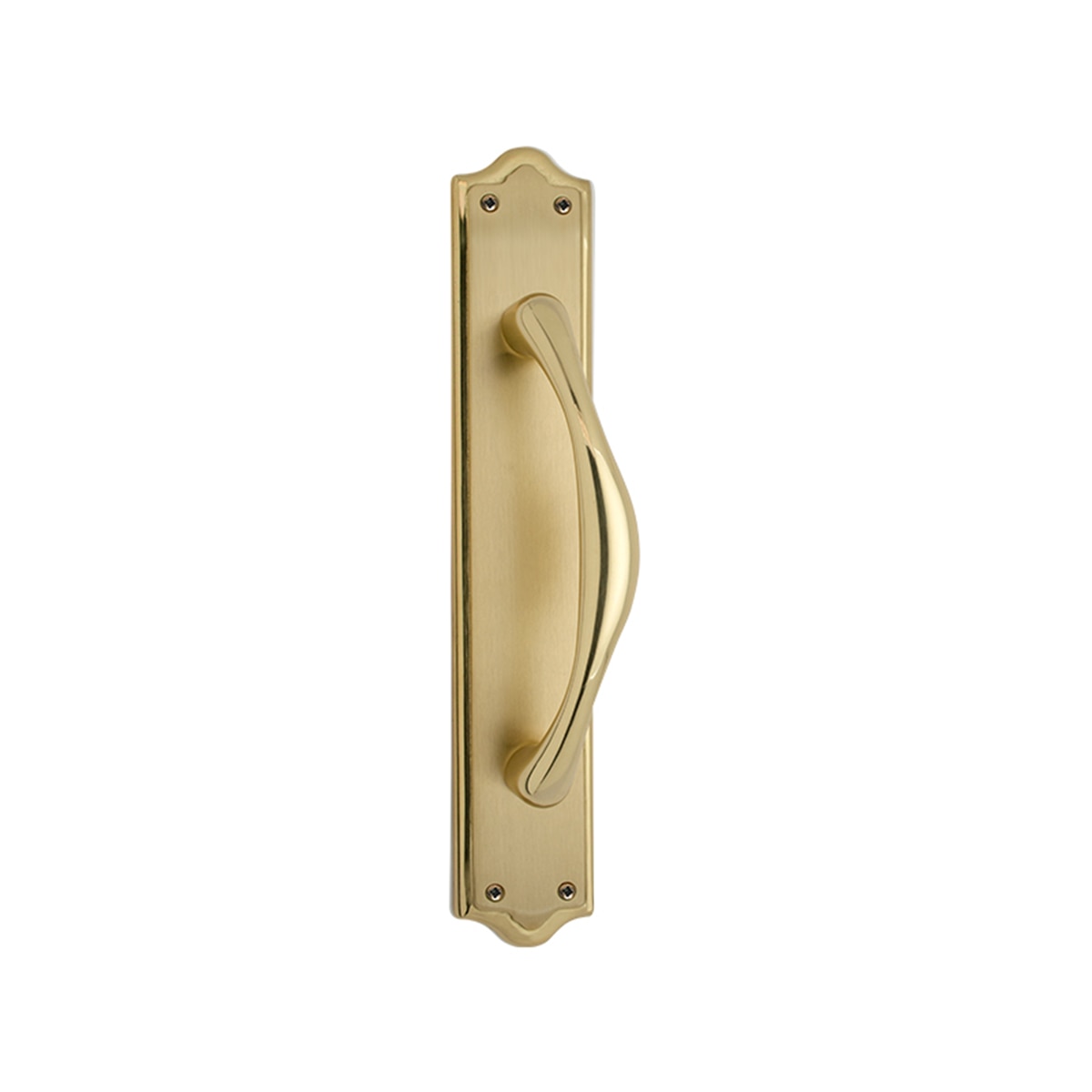 Tirador Puerta Paso con Placa  280 x 50 x 45 mm Pulido-1