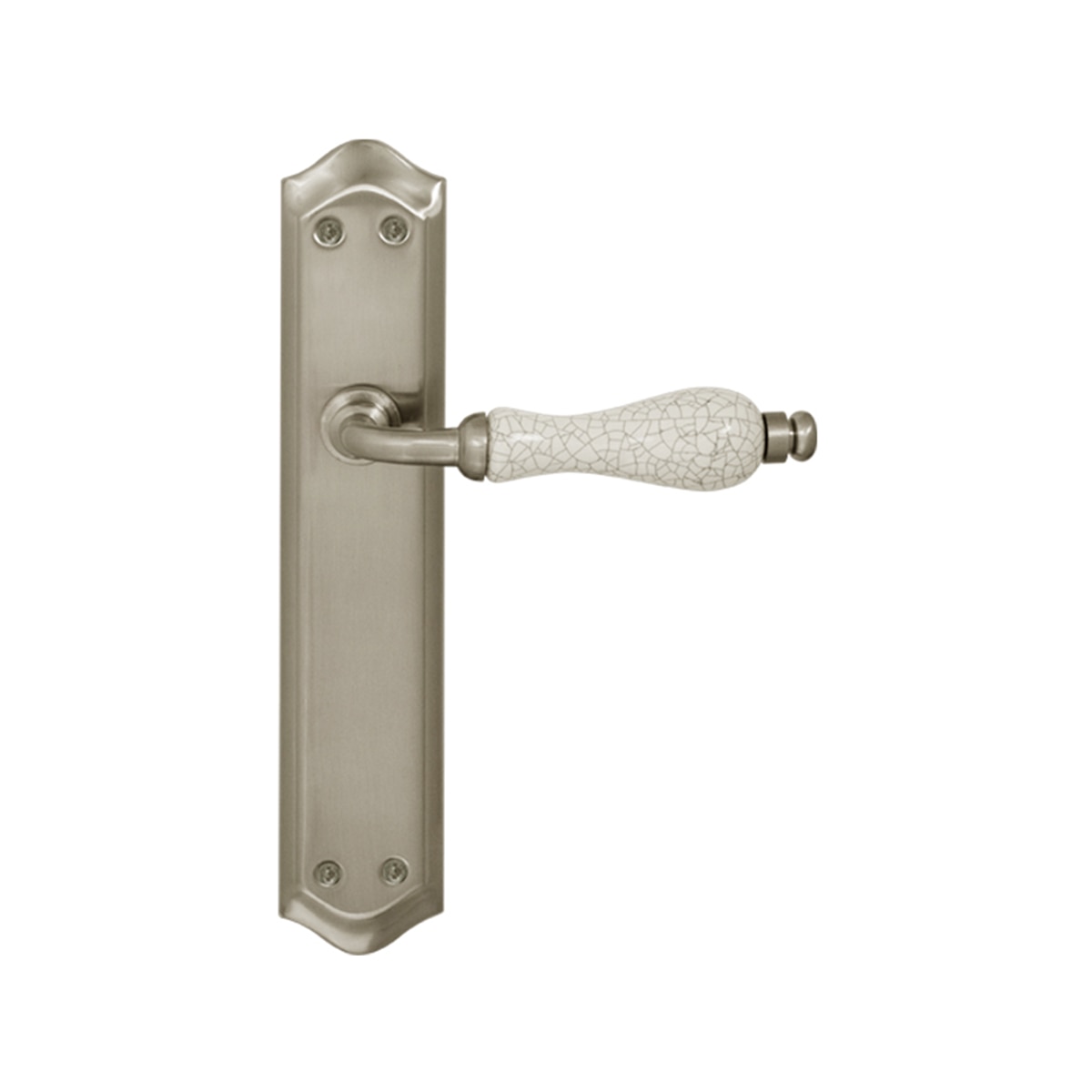 Juego Manilla con Placa y con Porcelana 256 x 140 x 60 mm Blanco roto-1