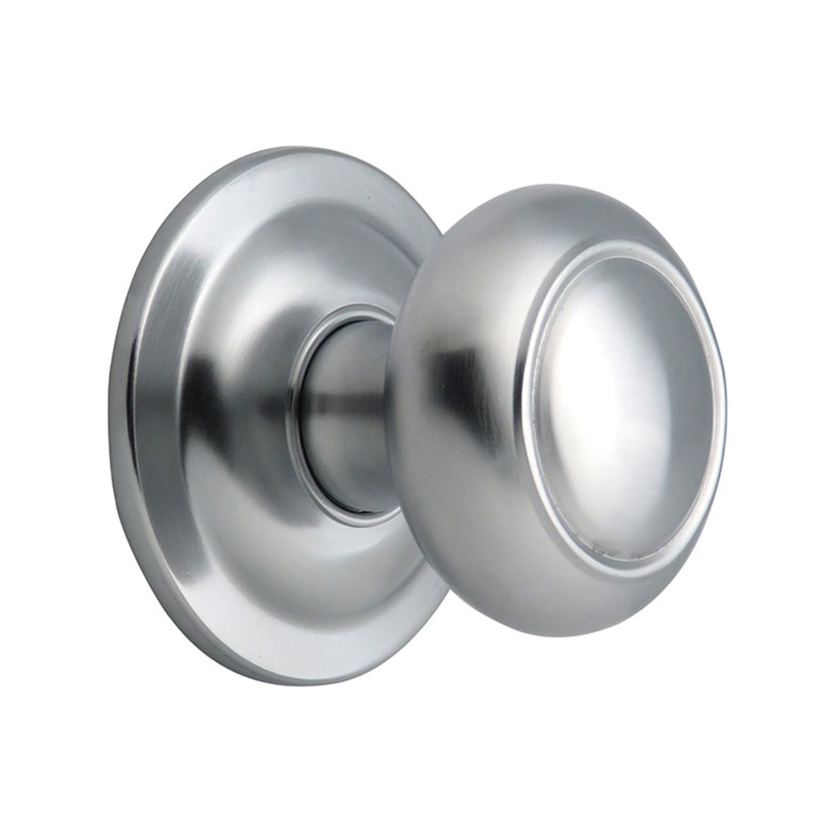 Pomo Puerta de Entrada 85 x 70 mm Cromo satinado-1