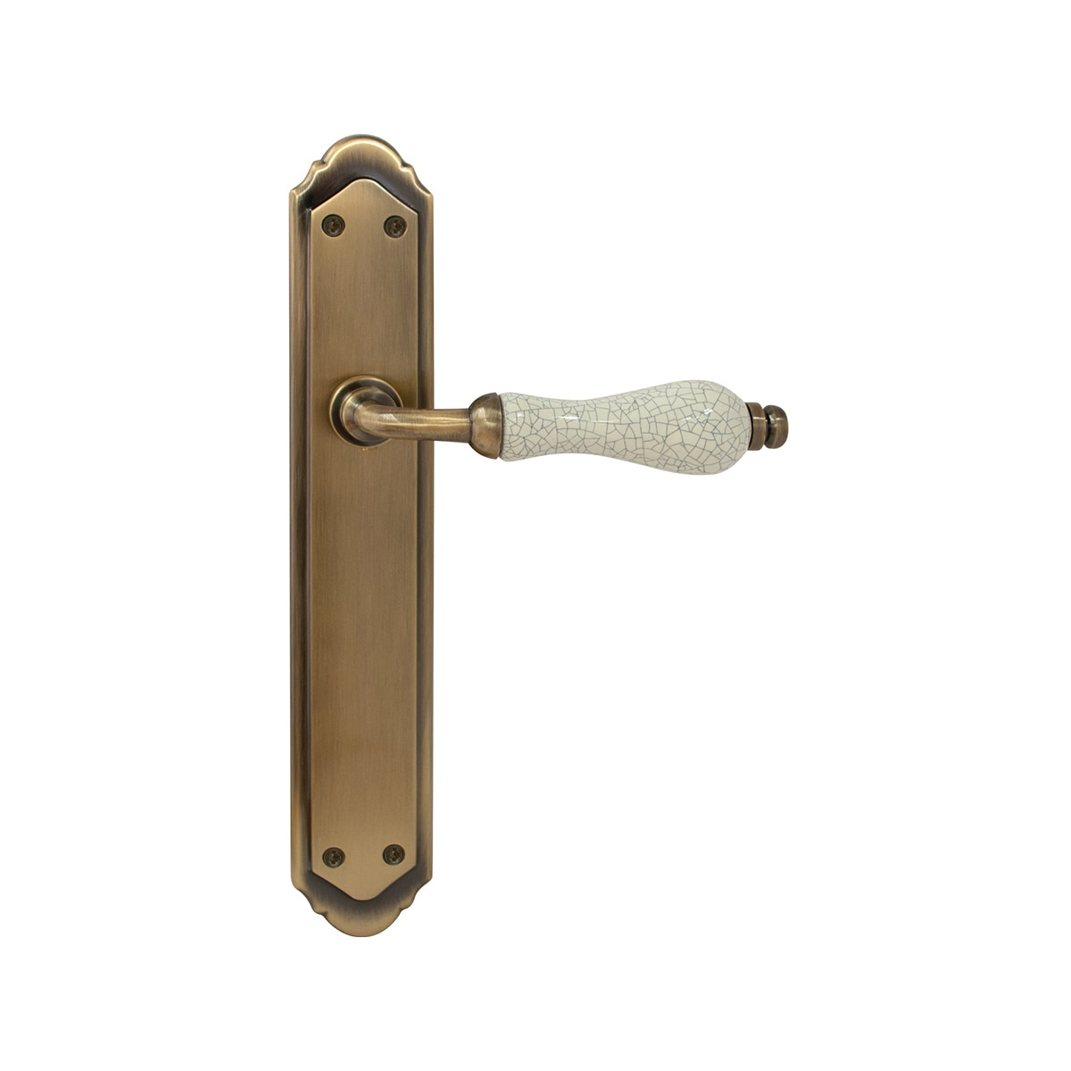 Juego Manilla de Placa con Porcelana 263 x 140 x 60 mm Cuero Inglés-1