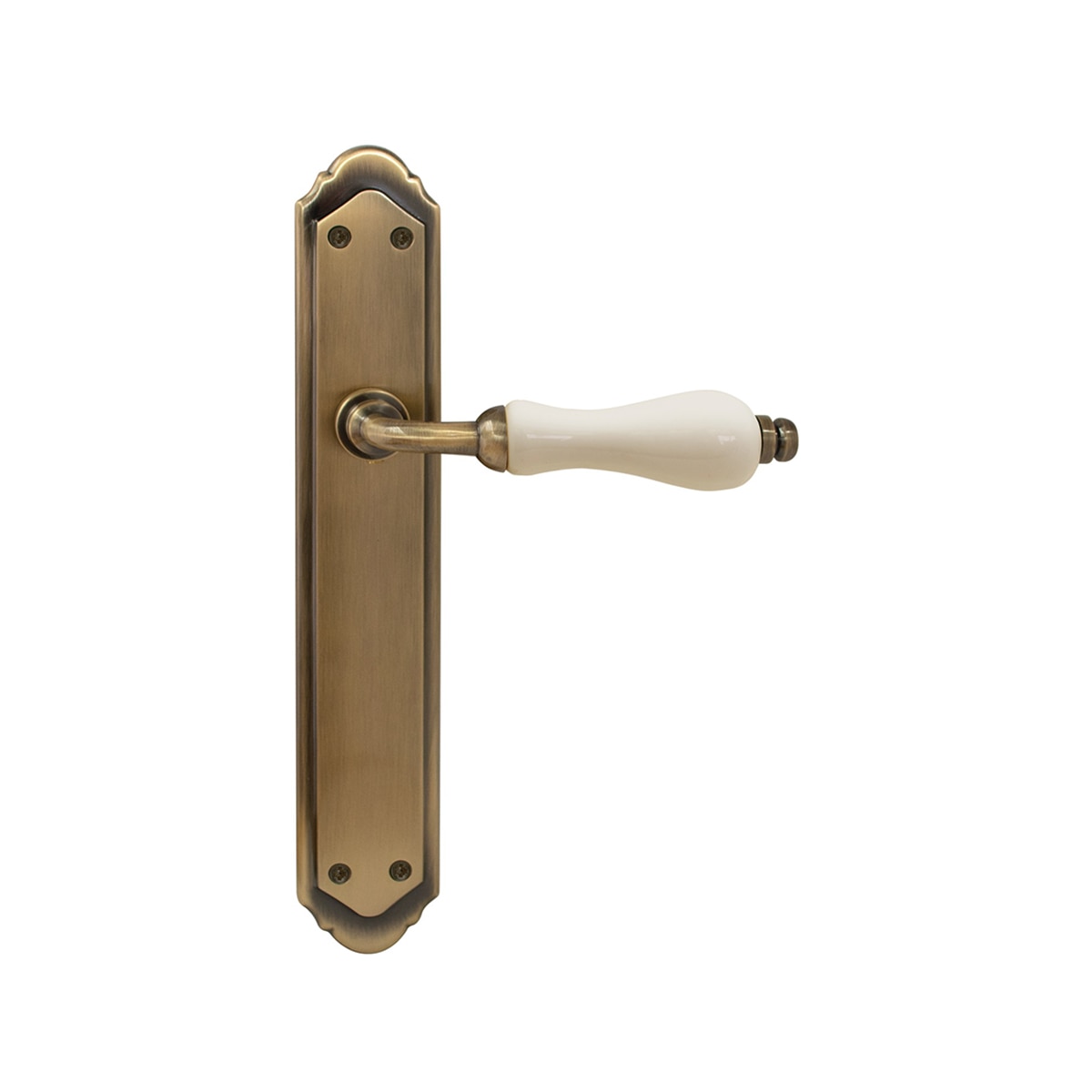 Juego Manilla de Placa con Porcelana 263 x 140 x 60 mm Cuero Inglés-1