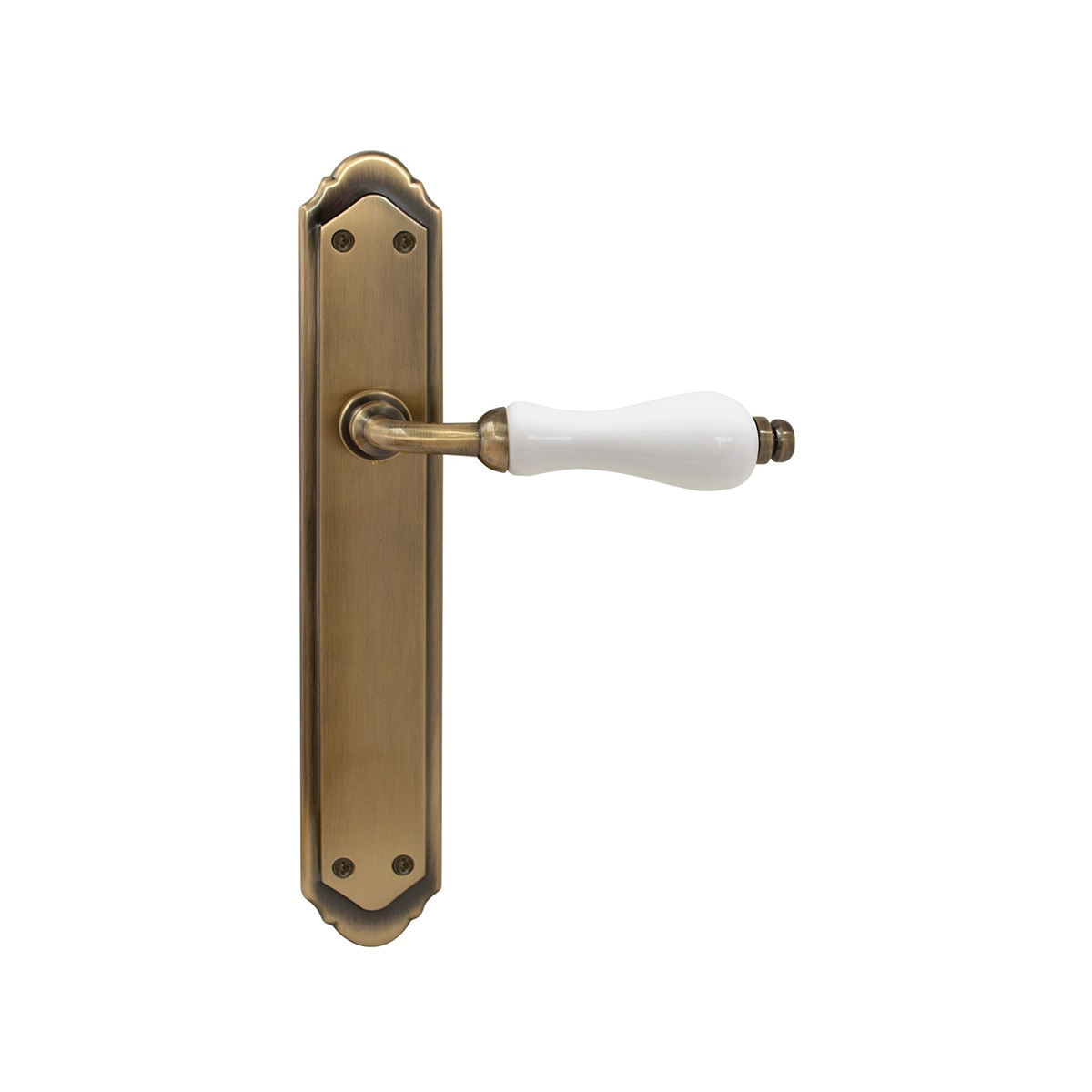 Juego Manilla de Placa con Porcelana 263 x 140 x 60 mm Cuero Inglés-1