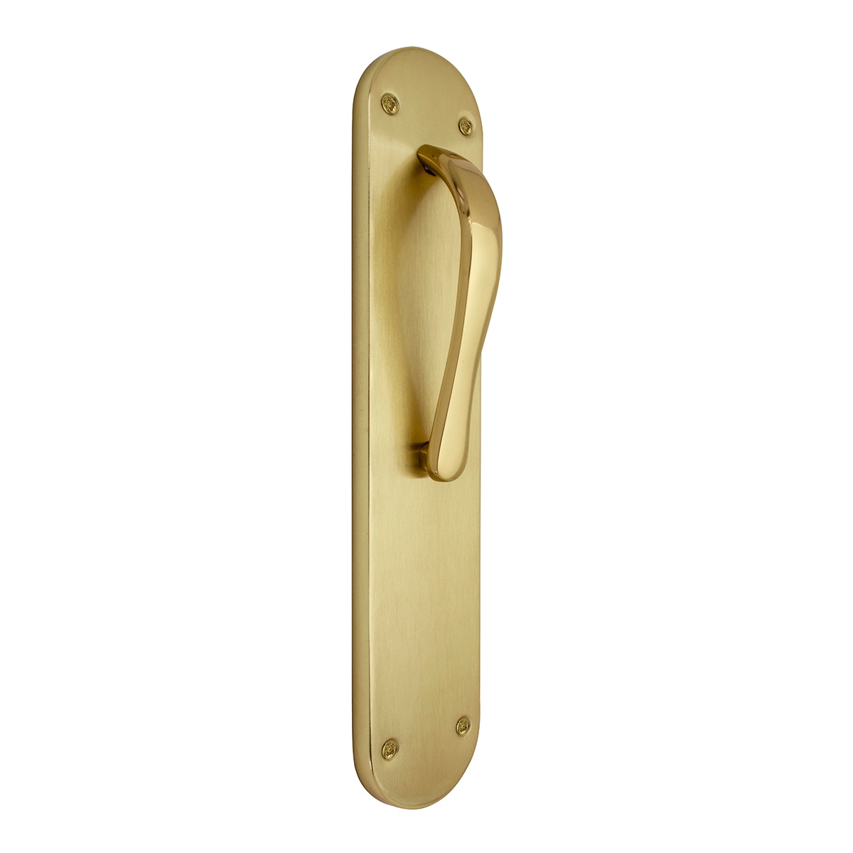 Asa de Placa para Puertas Interior de Paso 280 x 55 x 45 mm Dorado Pulido Satinado-1