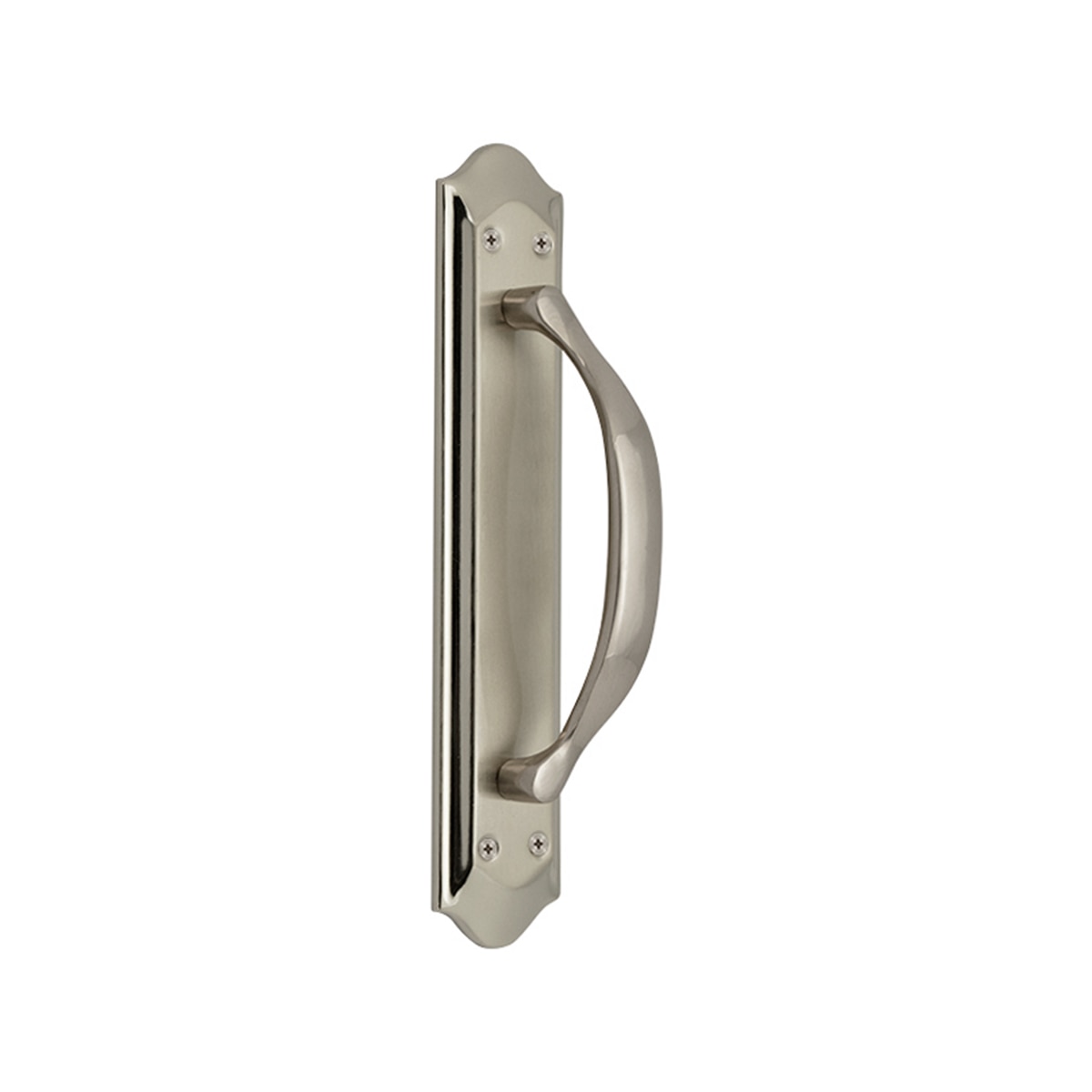 Tirador de Placa para Puertas Interior 264 x 50 x 48 mm Níquel Mate-1