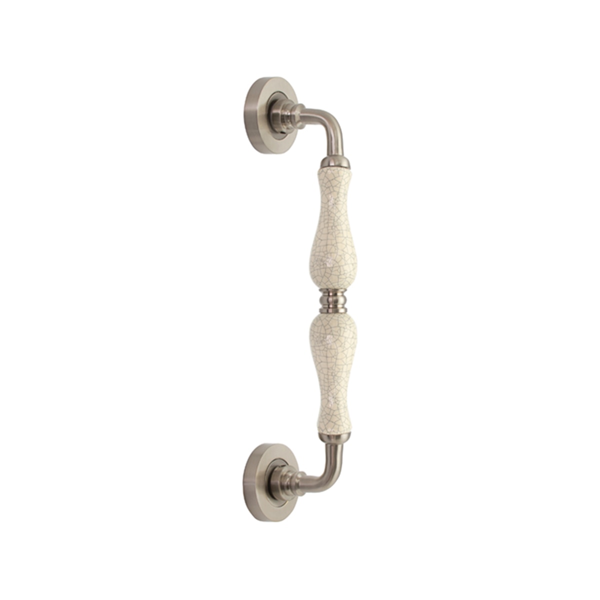 Imagen 0 de Tirador Rosetas Redondas y Porcelana para Puertas de Paso Porcelana 260 x 50 x 62 mm