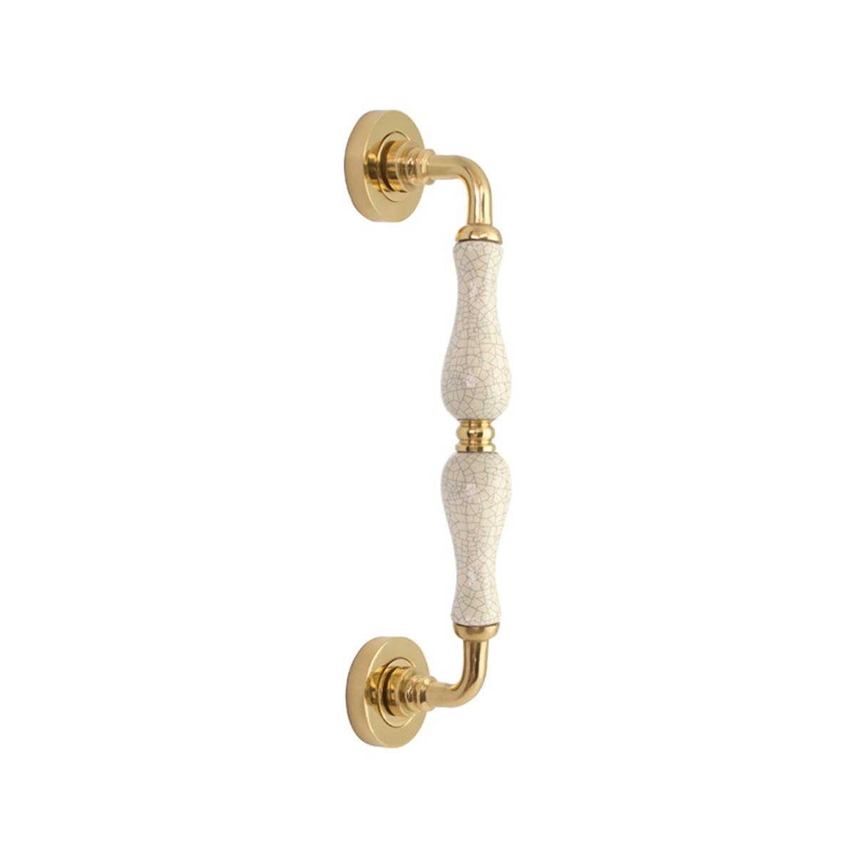 Imagen 0 de Tirador Rosetas Redondas y Porcelana para Puertas de Paso Porcelana 260 x 50 x 62 mm