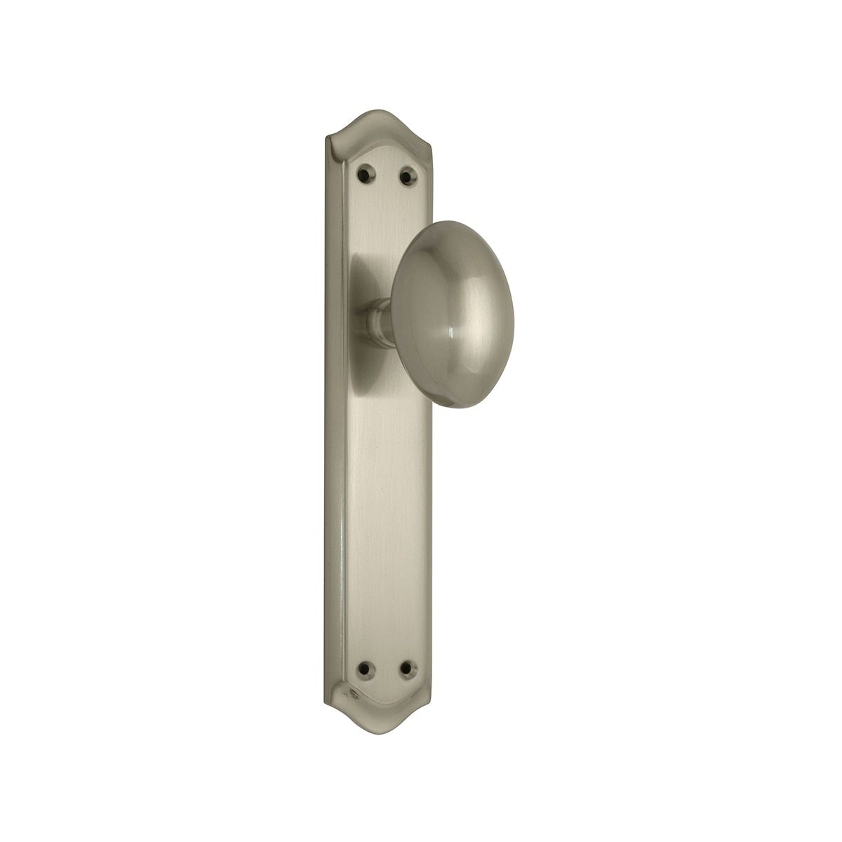 Pomo con Placa para Puertas de Paso Interior 256 x 49 x 48 mm Níquel Mate-1