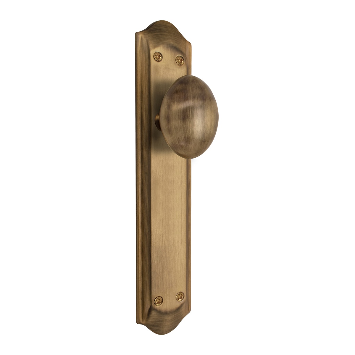 Pomo con Placa para Puertas de Paso Interior 264 x 50 x 48 mm Cuero Inglés-1