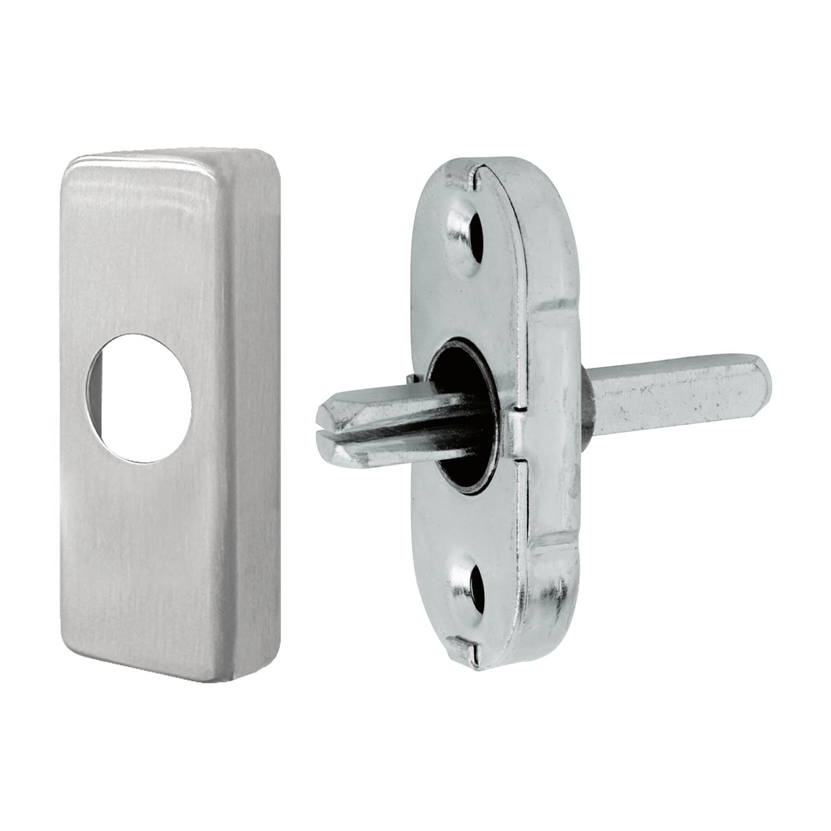 Mecanismo Grisán para Manillas de Ventana 64 x 30 x 10 mm Cromo satinado-1