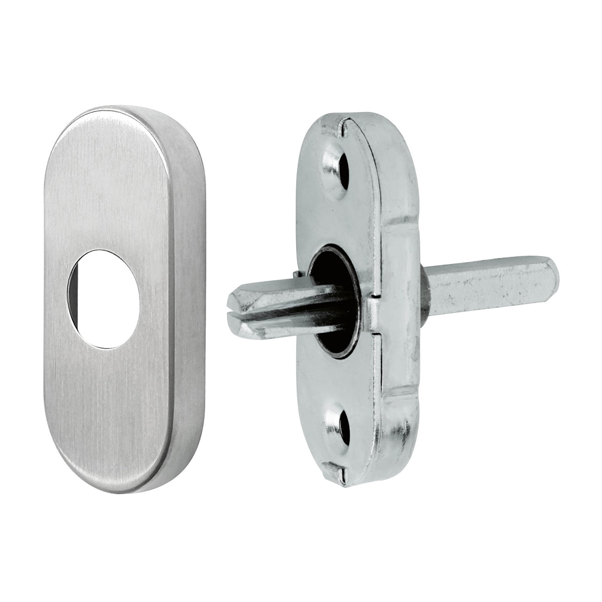 Mecanismo Grisán para Manillas de Ventana 64 x 30 x 10 mm Cromo satinado-1