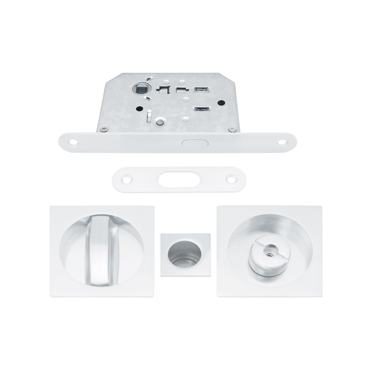 Kit Puertas Correderas Embutir Cuadrado 56 x 56;90 x 20 mm Blanco-1