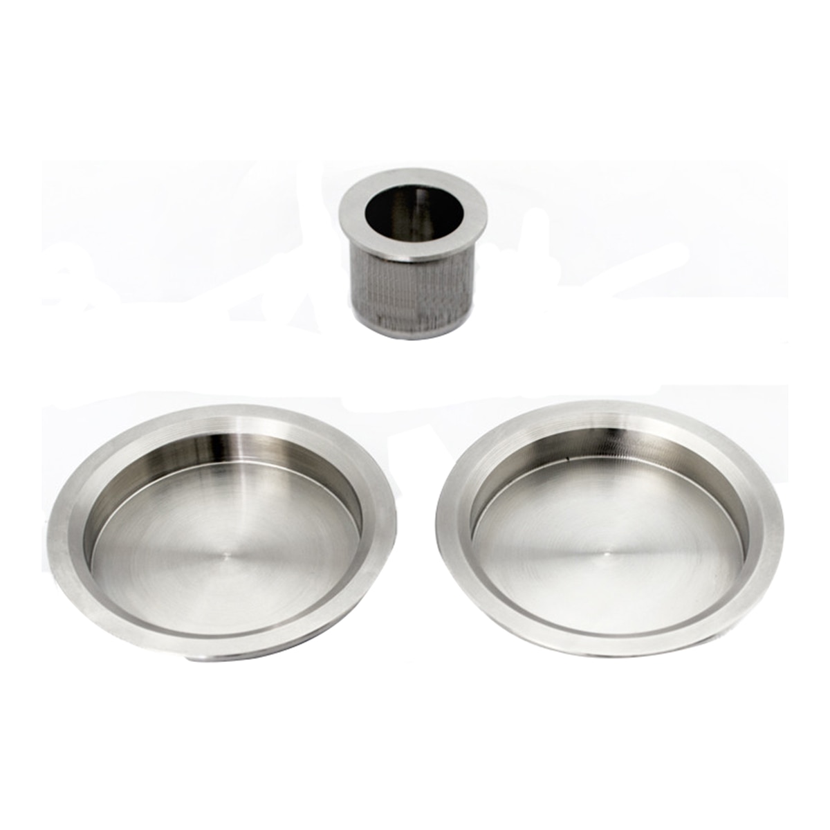 Kit Puertas correderas Embutir Redondo 56Ø 30Ø mm Acero Inox-1