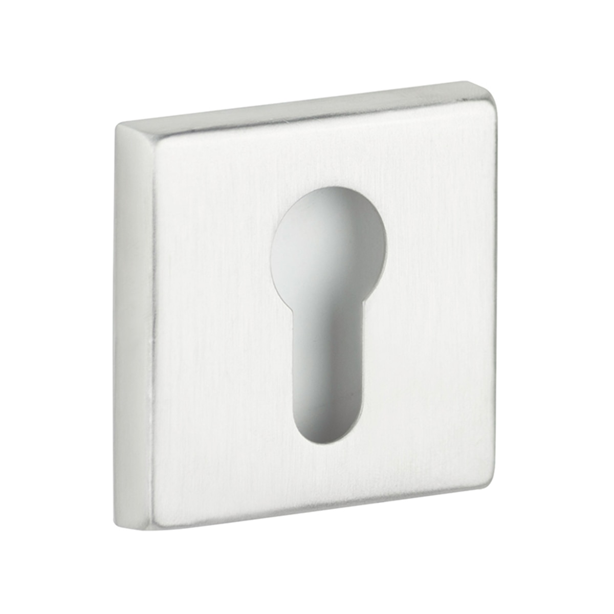 Roseta Cuadrada Bocallave Yale 50 x 50 x 10 mm Acero Inox-1