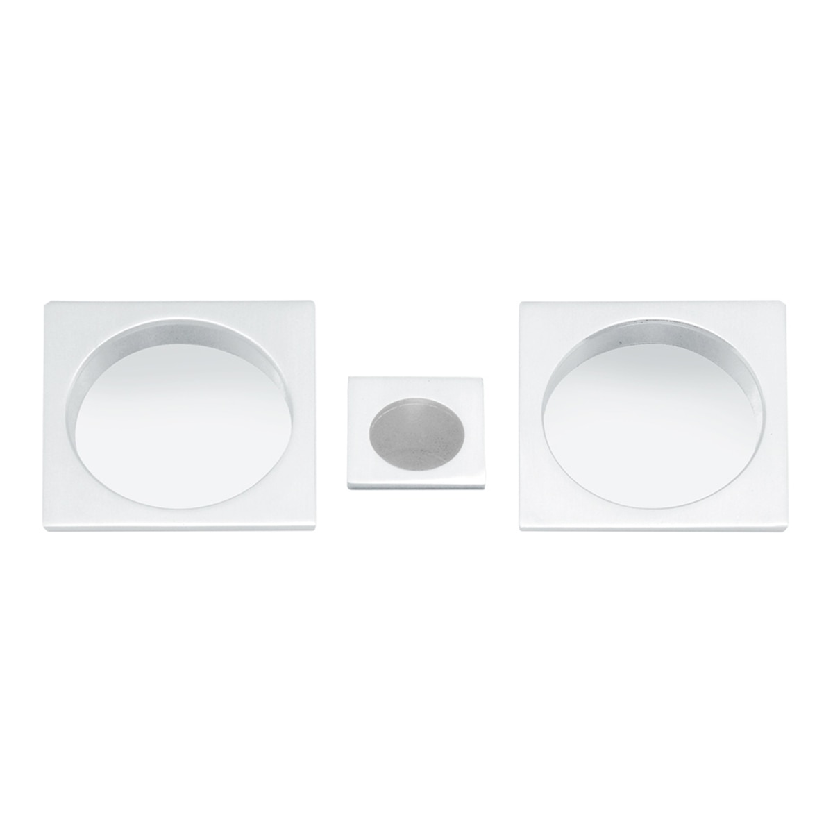 Kit Puertas Correderas Embutir Cuadrado 56 x 56 30 x 30 mm Blanco-1
