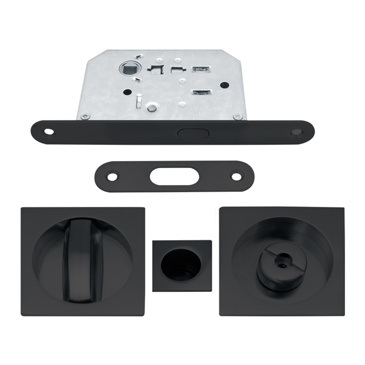 Imagen 0 de Kit Puertas Correderas Embutir Cuadrado 56 x 56 160 x 16 mm