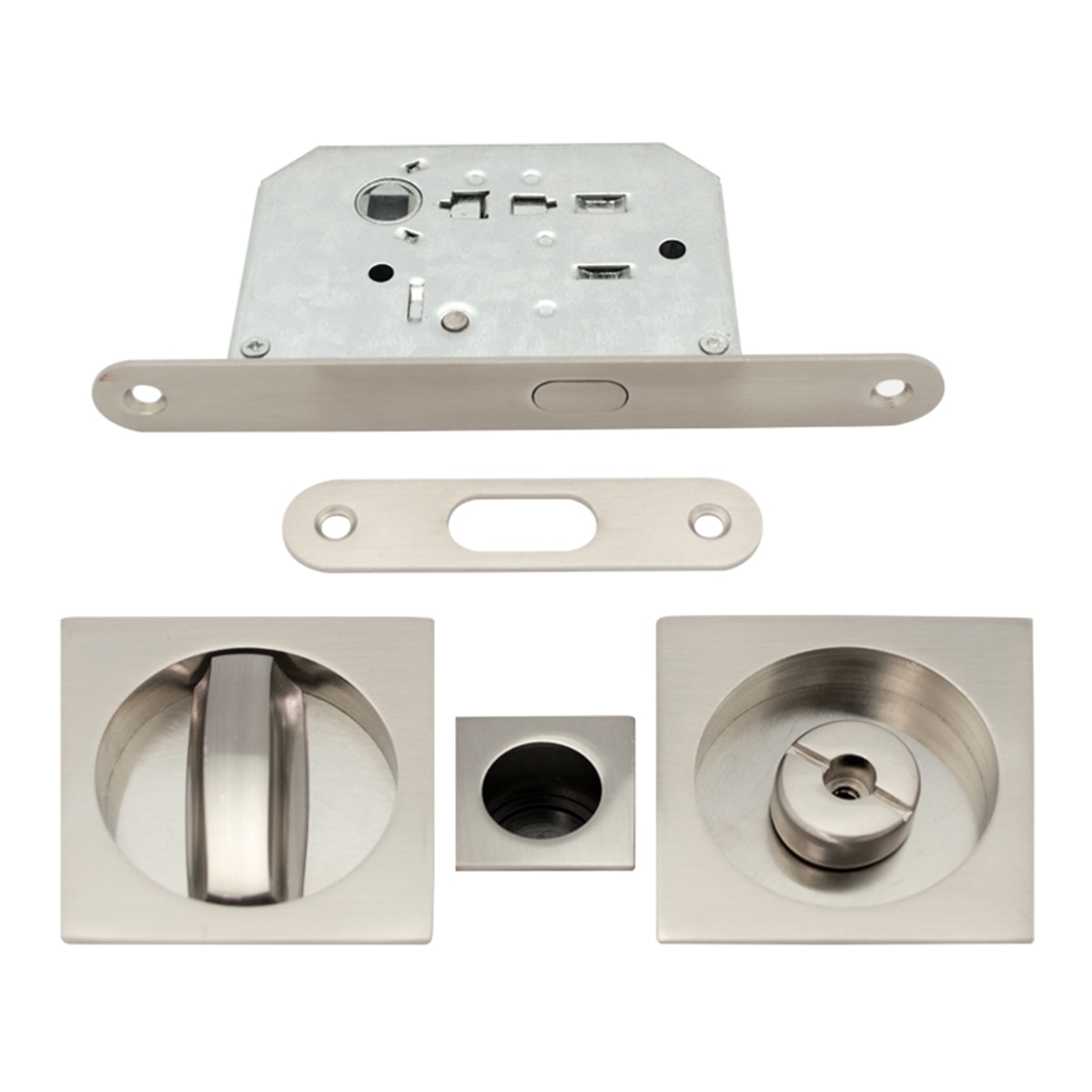 Imagen 0 de Kit Puertas Correderas Embutir Cuadrado 56 x 56 160 x 16 mm