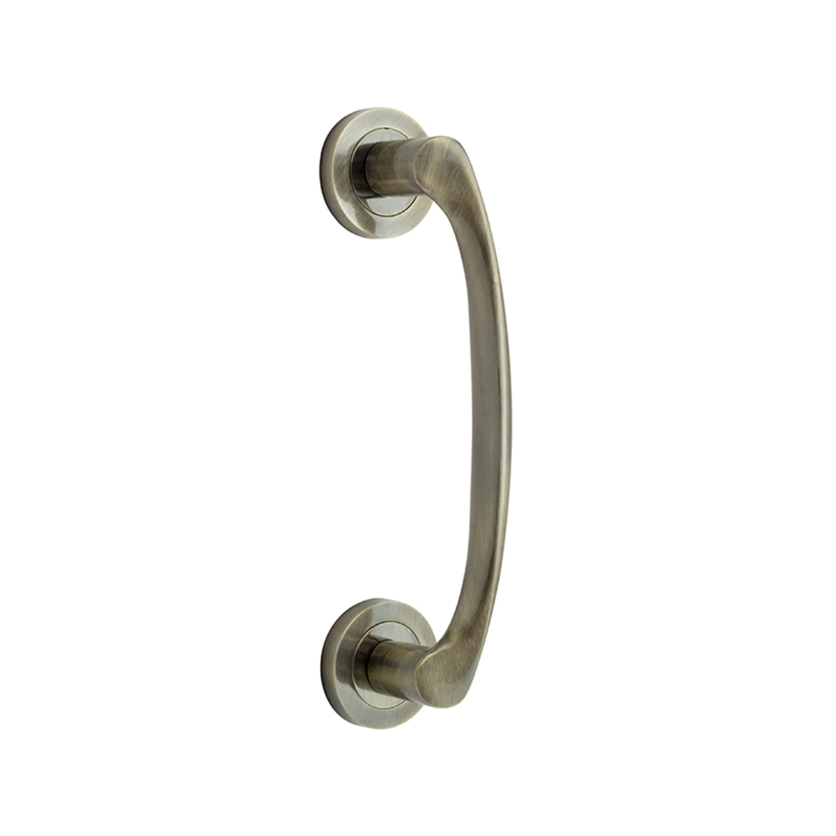 Tirador Roseta Redonda para Puertas de Paso 255 x 52 x 50 mm Níquel satinado-1