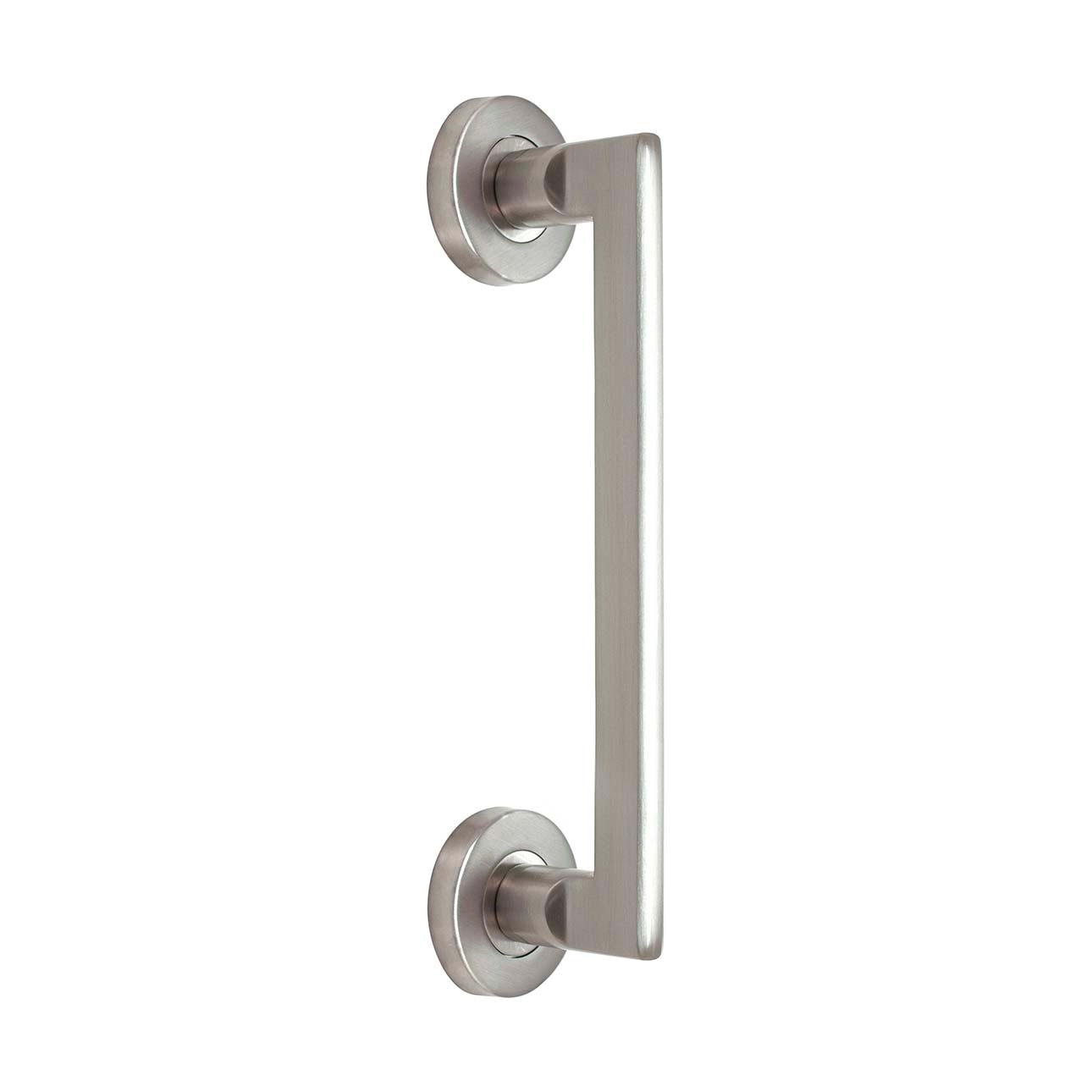 Tirador Roseta Redonda para Puertas de Paso 255 x 52 x 50 mm Acero Inox-1