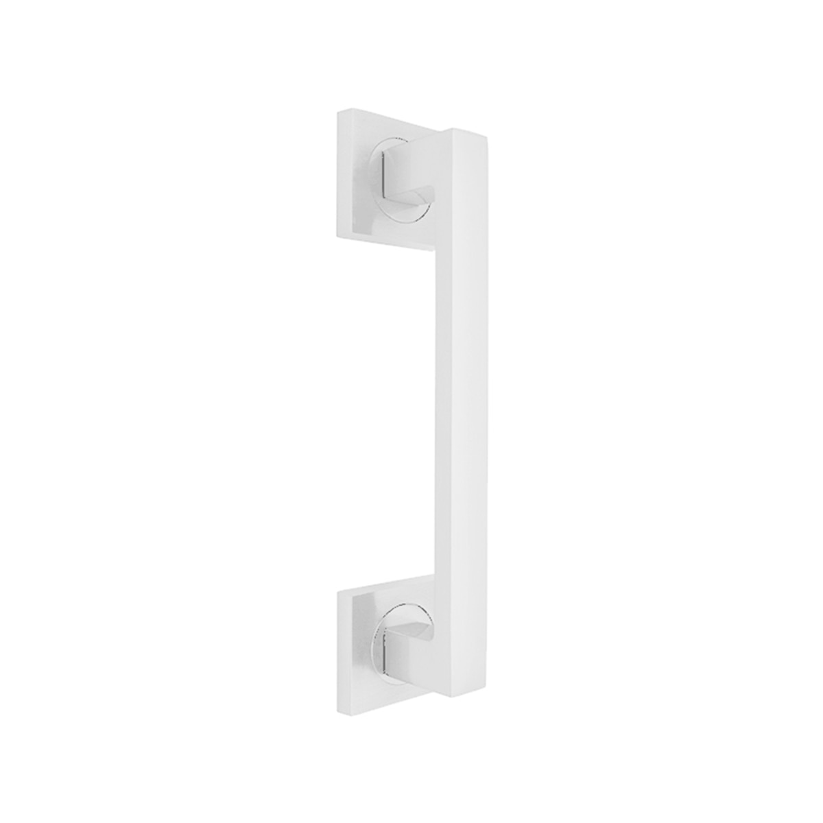 Tirador Roseta Cuadrada para Puertas Interior 240 x 52 x 65 mm Blanco-1