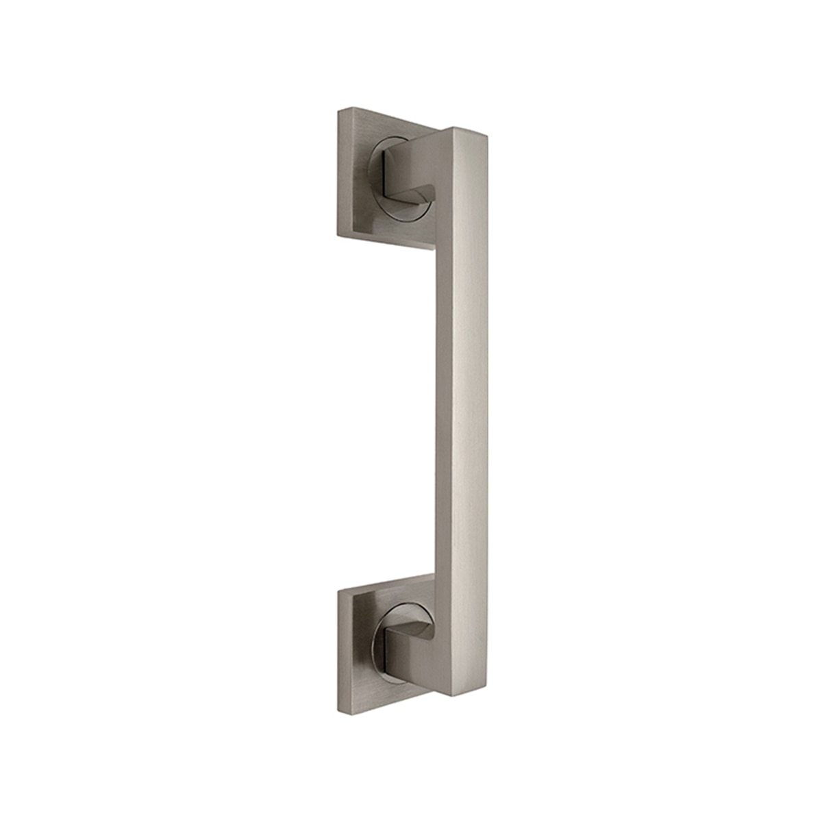 Tirador Roseta Cuadrada para Puertas Interior 240 x 52 x 65 mm Níquel satinado-1