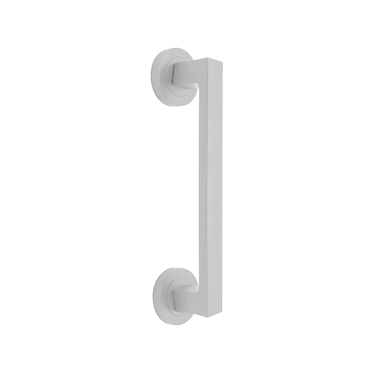 Tirador Roseta Redonda para Puertas Interior 240 x 50 x 48 mm Blanco-1