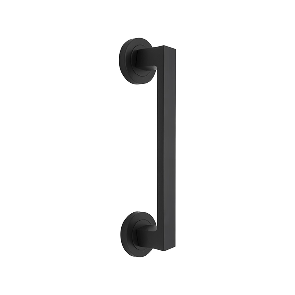 Tirador Roseta Redonda para Puertas Interior 240 x 50 x 48 mm Negro-1