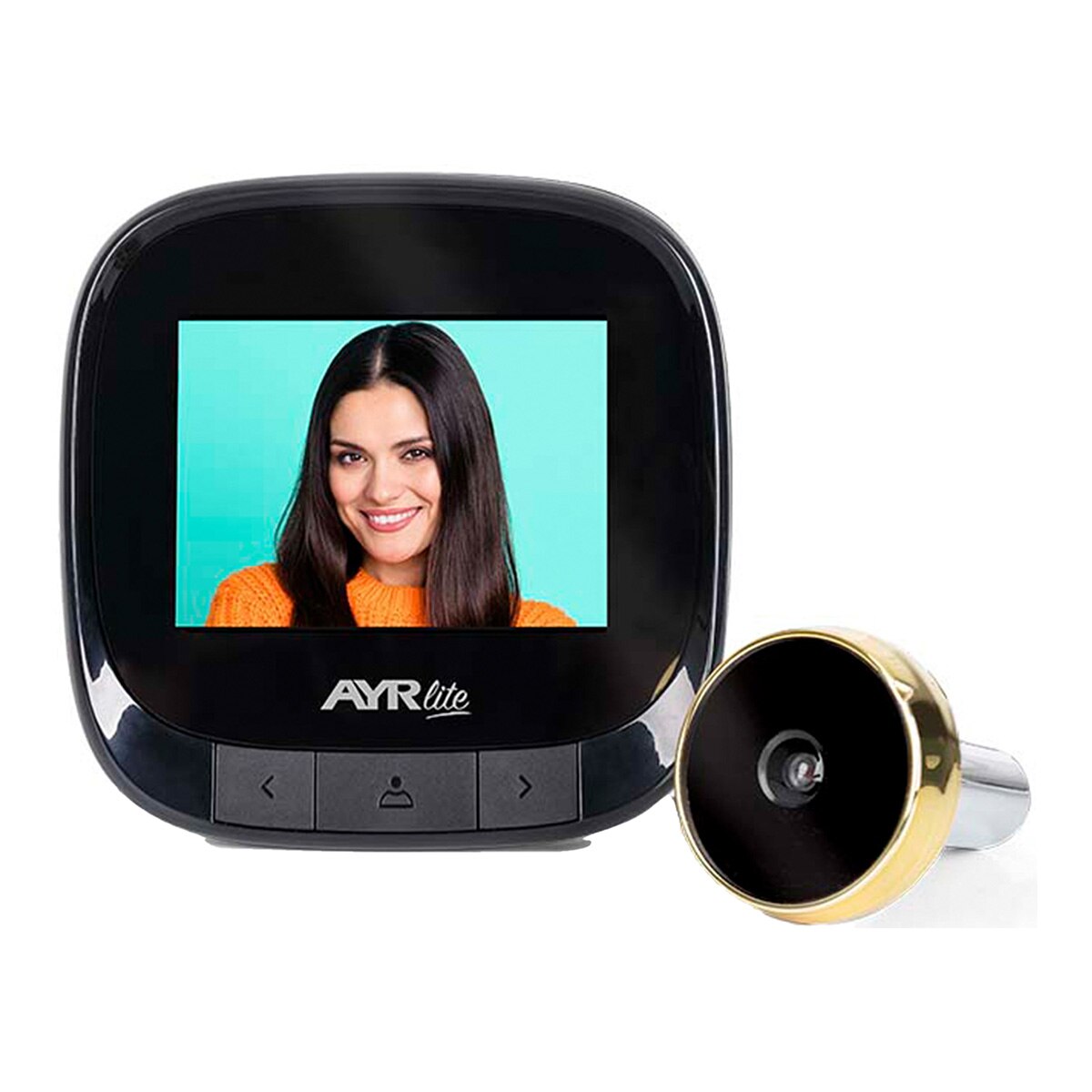 Mirilla Digital 9001 Lite - Negro / Latón Negro / Latón-2