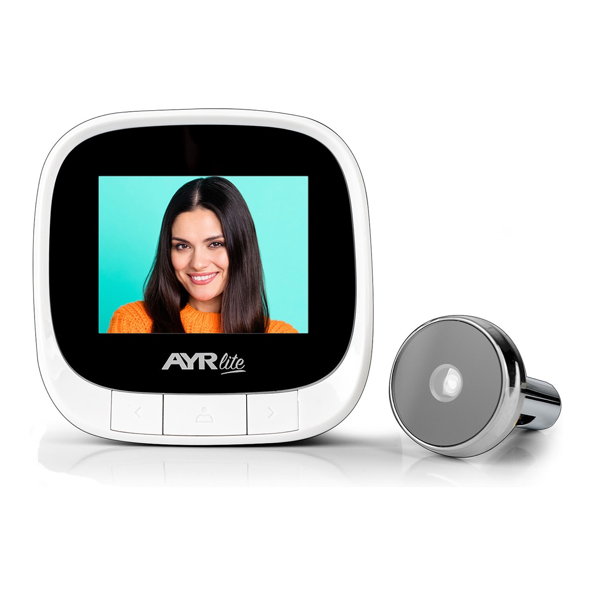 Imagen 2 de Mirilla Digital 9001 Lite - Blanco / Cromo Blanco / Cromo