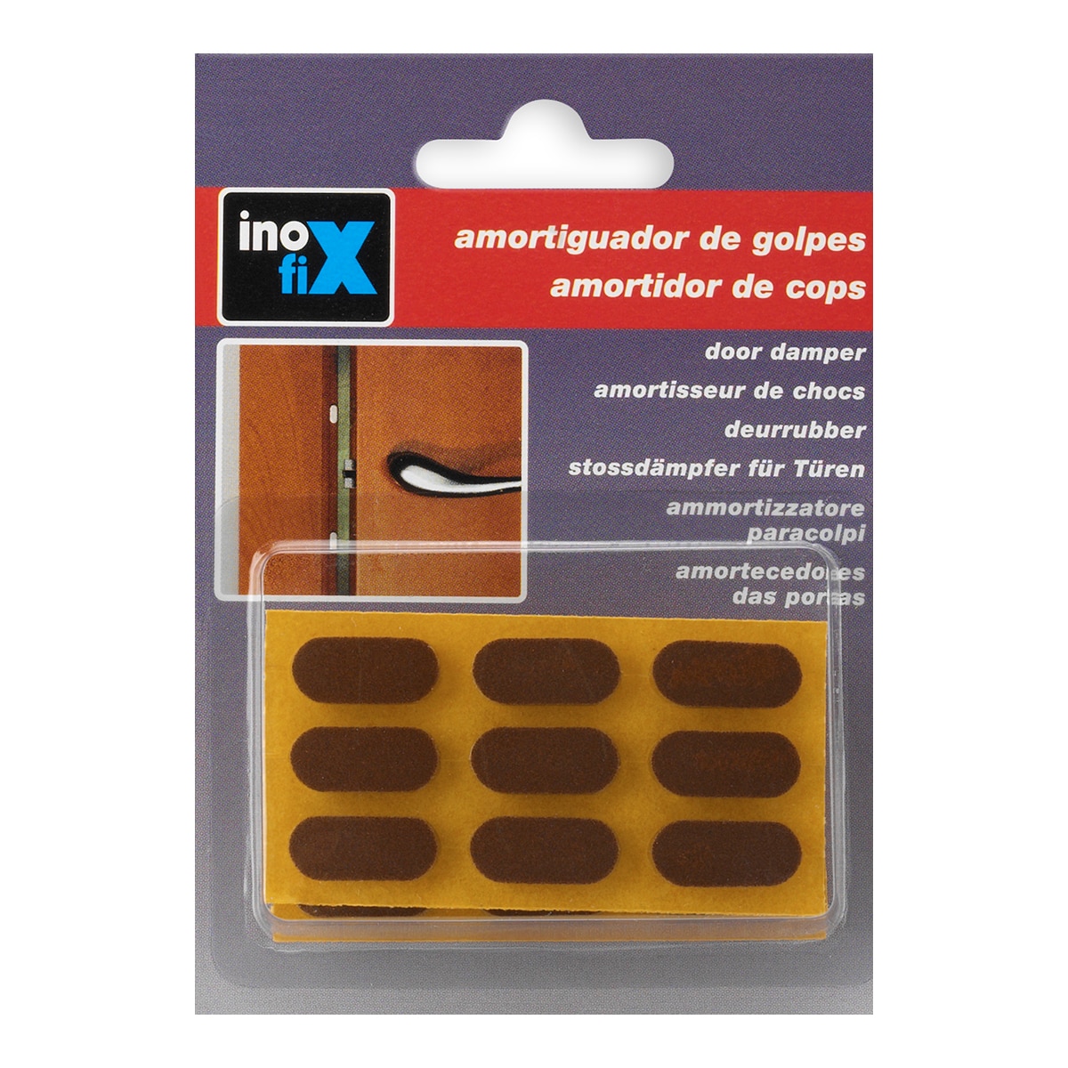 Amortiguador Protector Adhesivo 18 Uds Marrón-2
