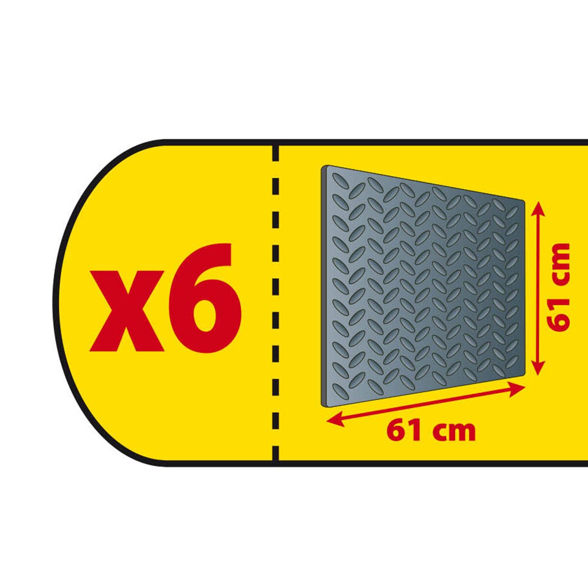 6 Tapetes Multiusos Cinzento-7