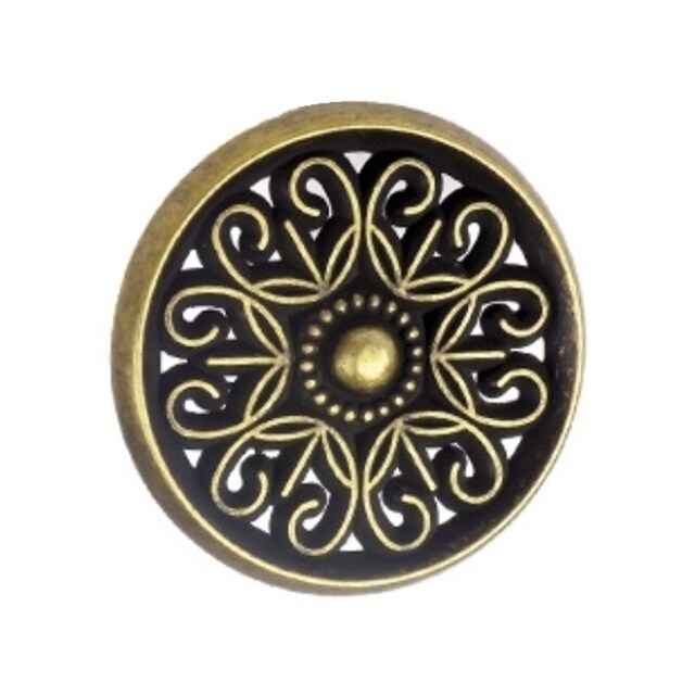 Imagen 0 de Pomo Zamak Cuero Viejo Efecto Labrado Ø 35 mm