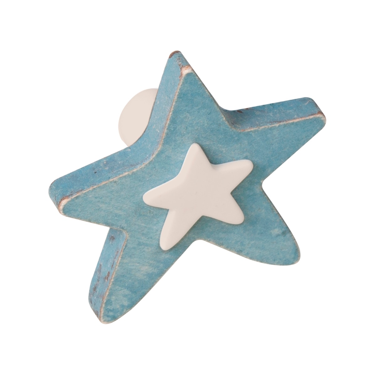 Imagen 0 de Pomo Madera Desgastada Estrella