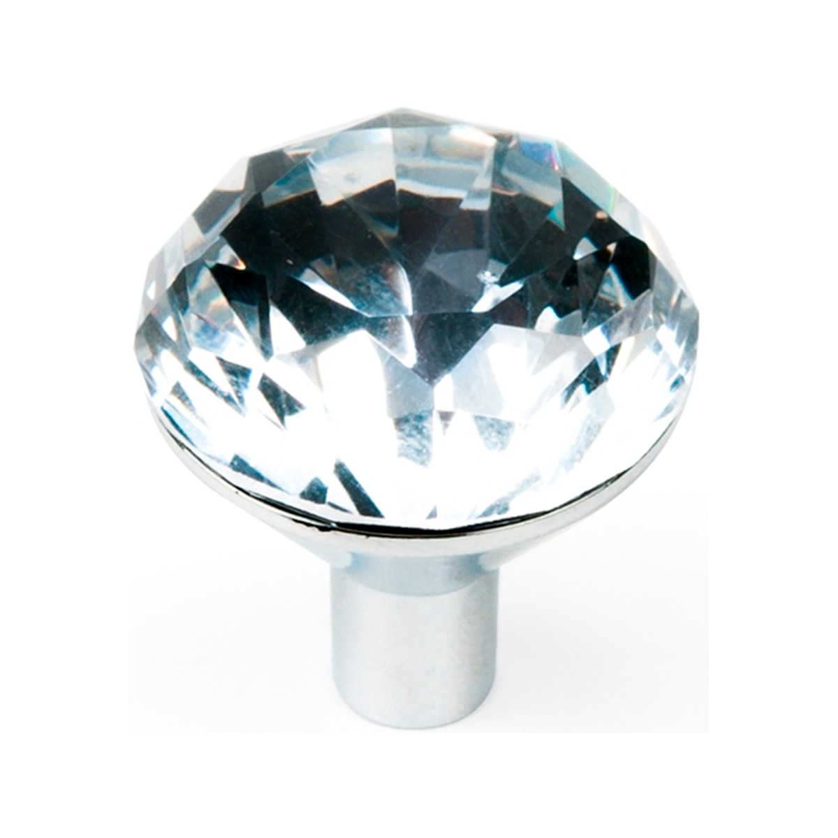 Imagen 0 de Pomo Cristal Seta Base Cromada