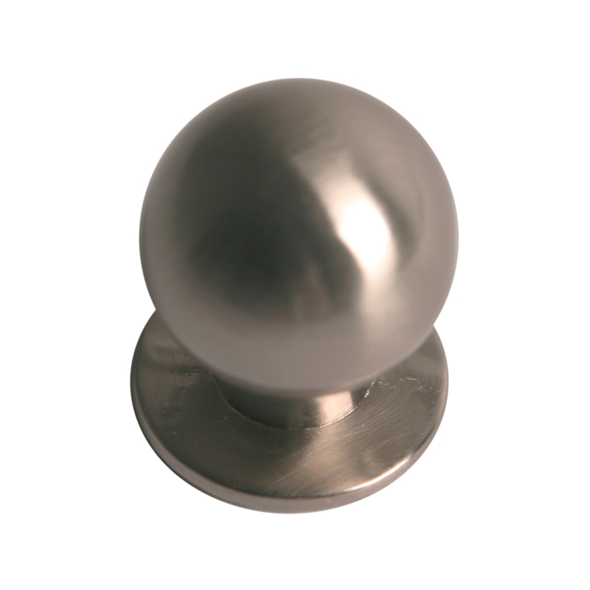 Pomo Zamak Acabado Níquel Cepillado 23 mm Níquel Cepillado-1