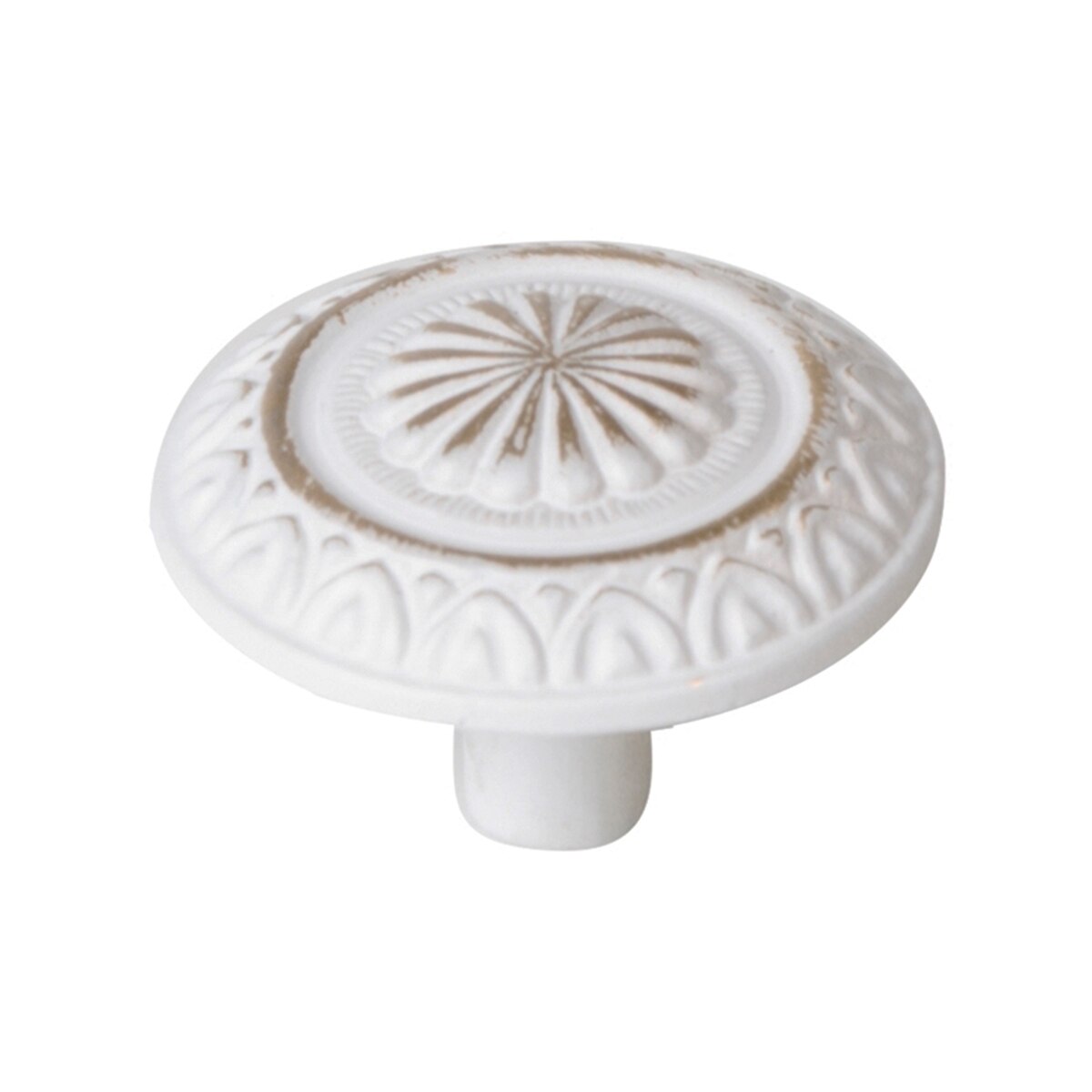 Imagen 0 de Pomo Zamak Acabado Bronce con Pátina Blanca 34 mm