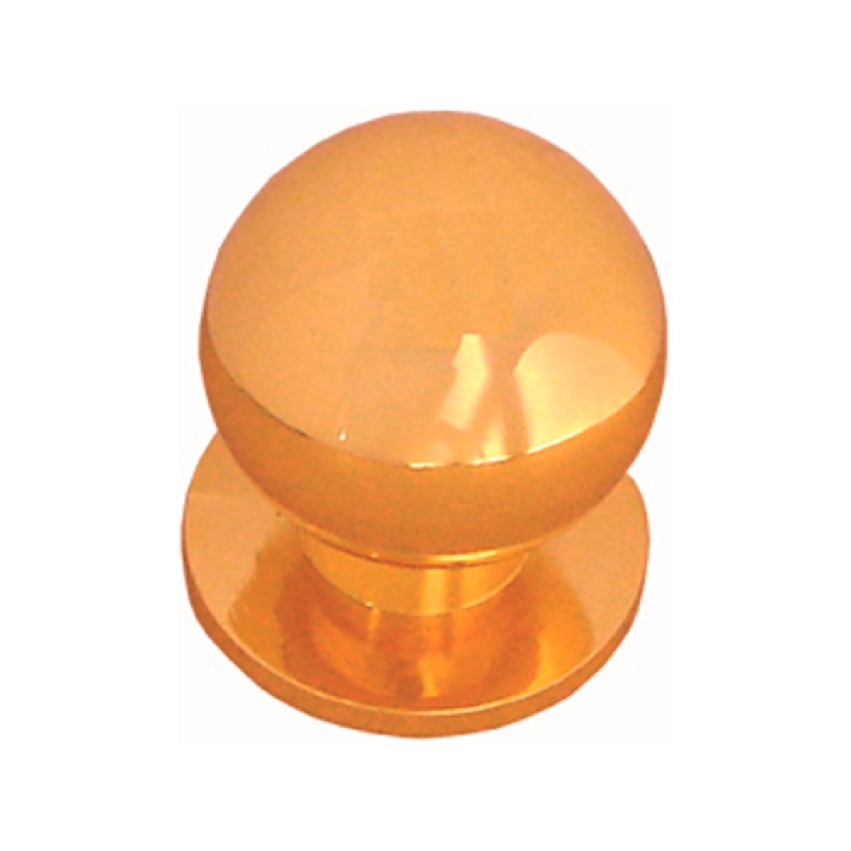 Imagen 0 de Pomo Zamak Acabado Oro Brillo Bola 23 mm
