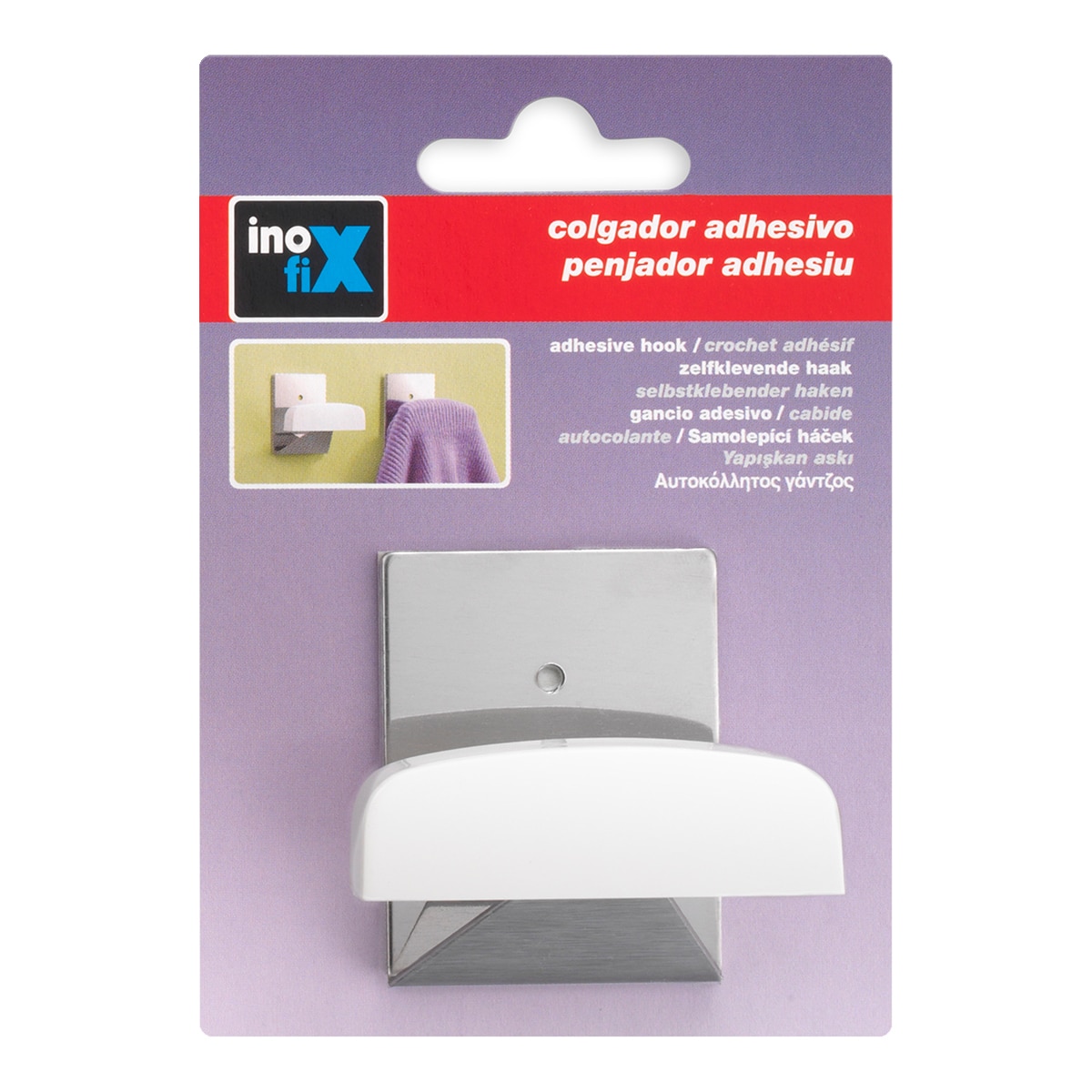 Colgador Adhesivo Estándar - Ud Blanco-2