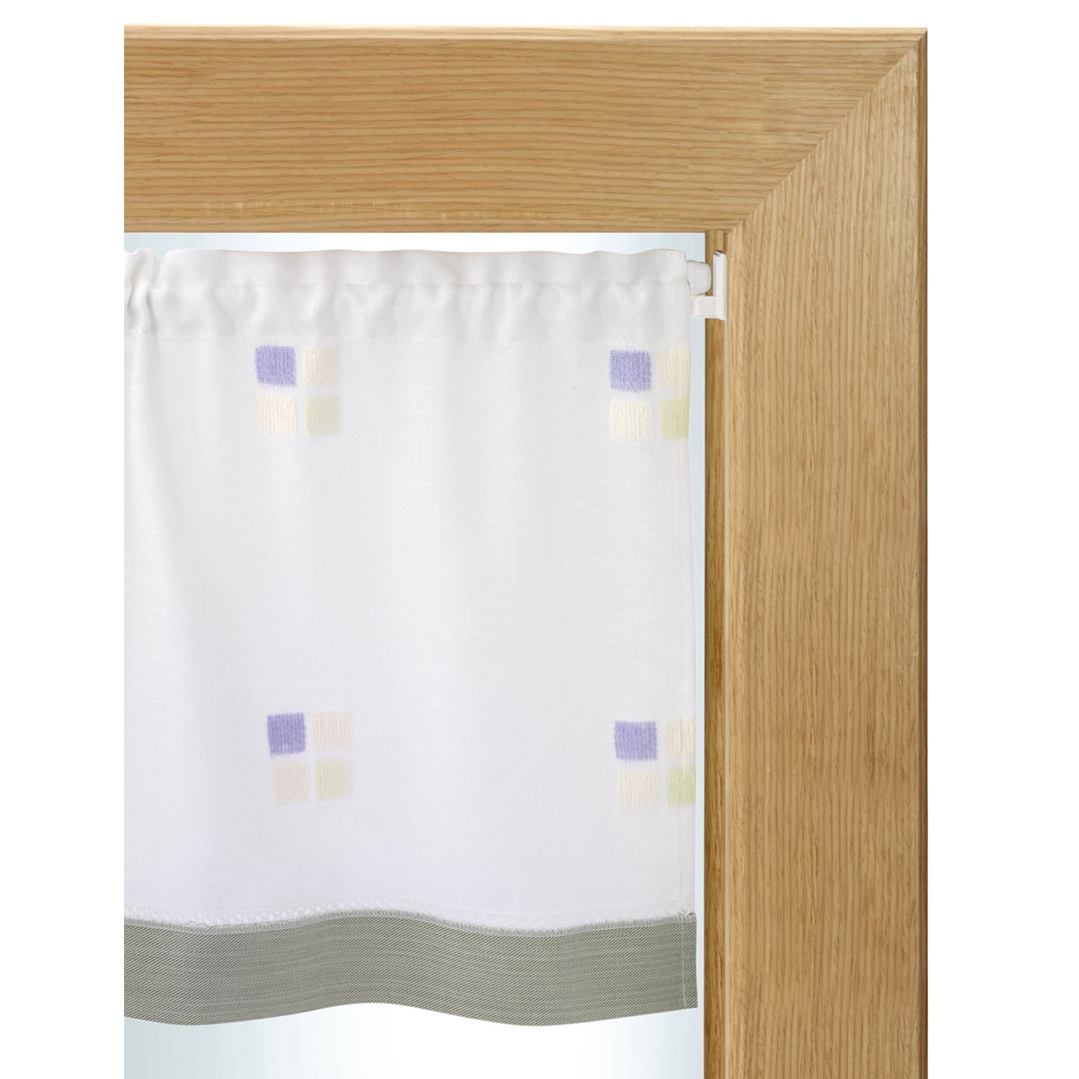 Colgador Adhesivo Visillos - Pack 4 Uds Blanco-3